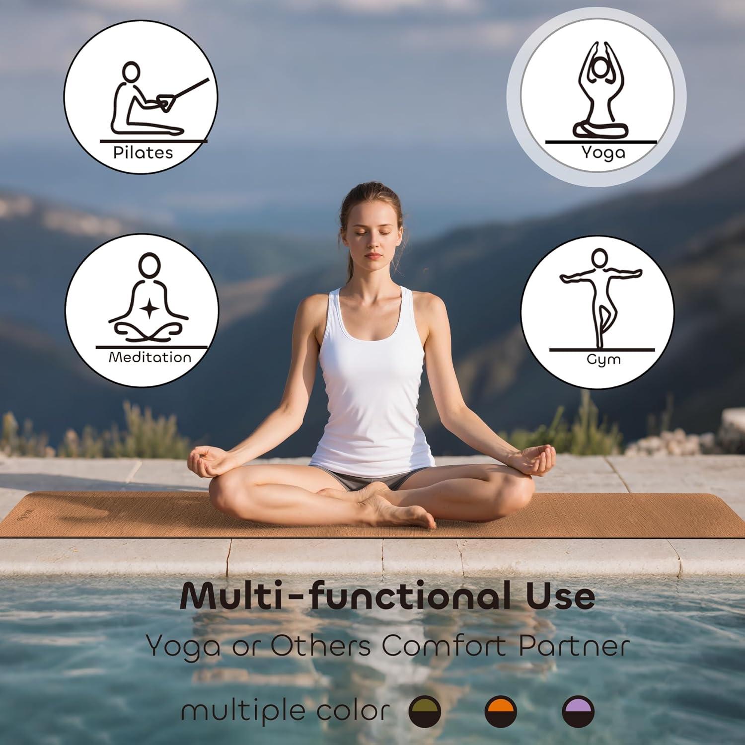 Alfombrilla de Yoga TPE Antideslizante Welia 6mm Doble Cara