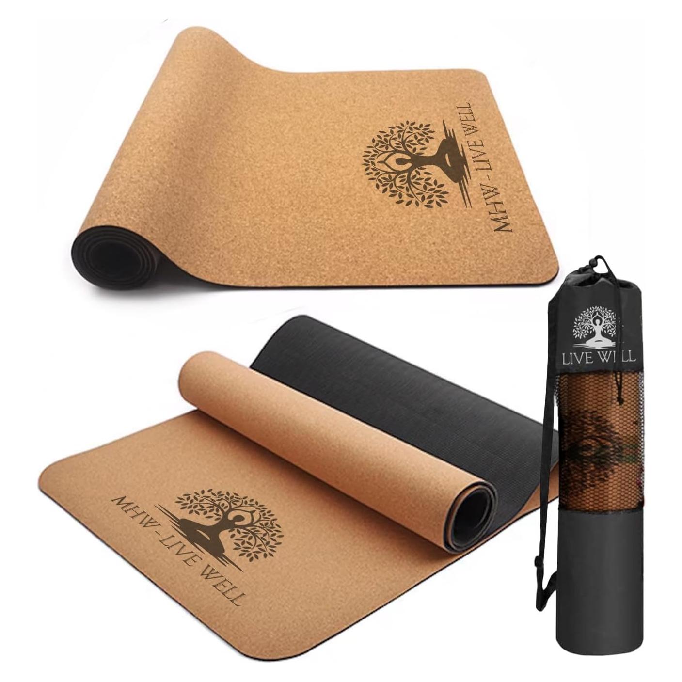 Alfombrilla de Yoga Gruesa Antideslizante MHW - VIVE BIEN 182x61cm