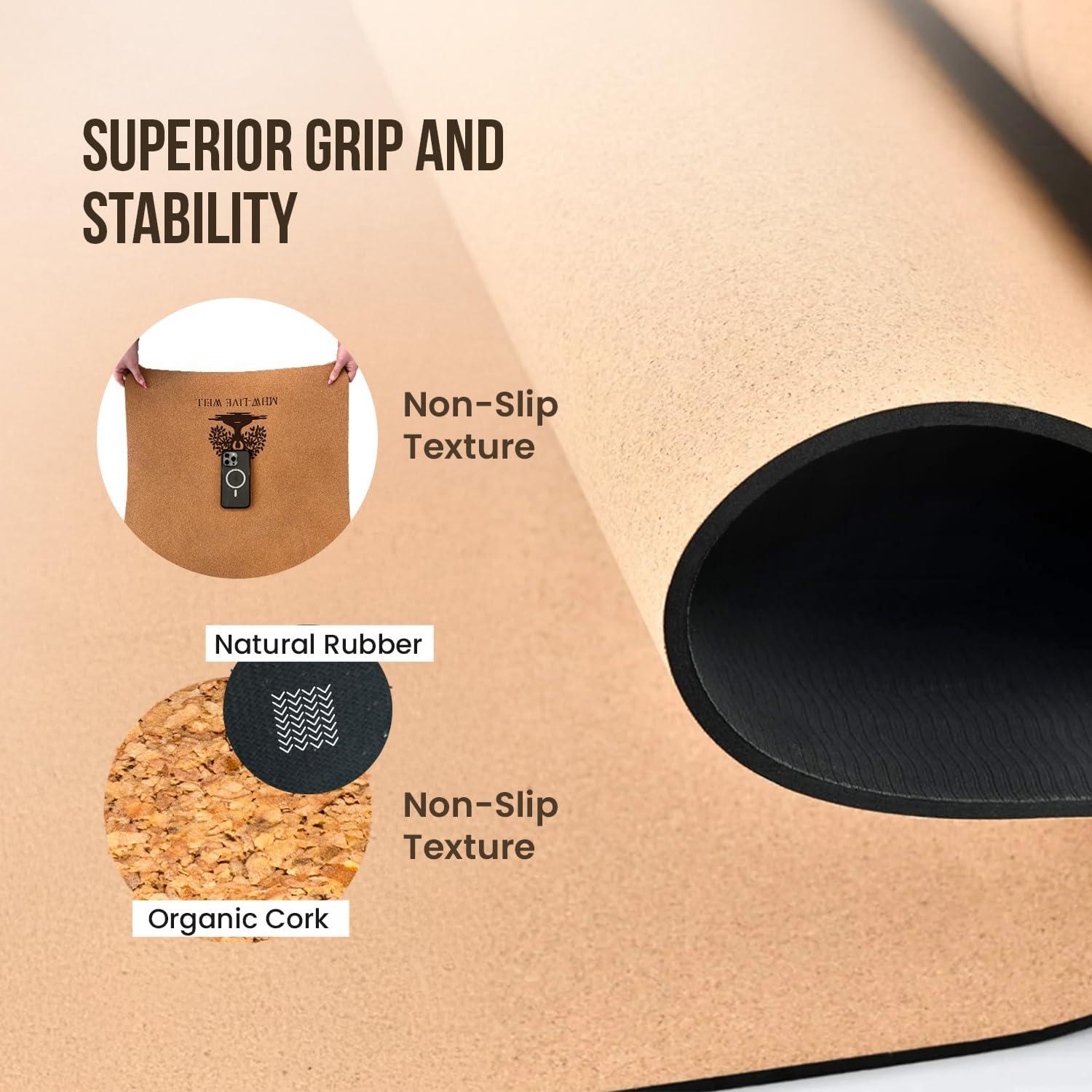 Alfombrilla de Yoga Gruesa Antideslizante MHW - VIVE BIEN 182x61cm