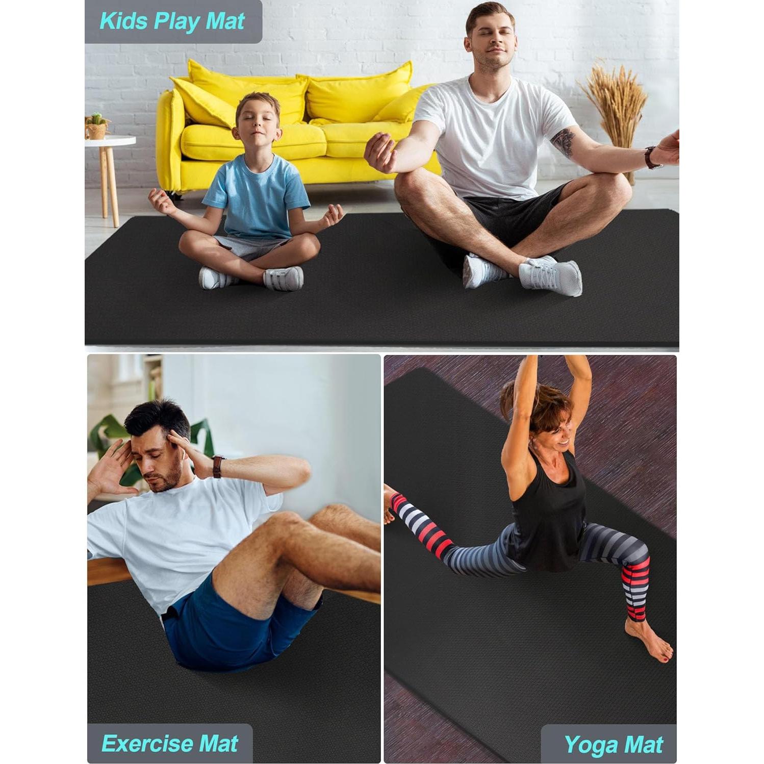 Esterilla de Yoga Extra Larga MRZZATA 213x81cm Antideslizante