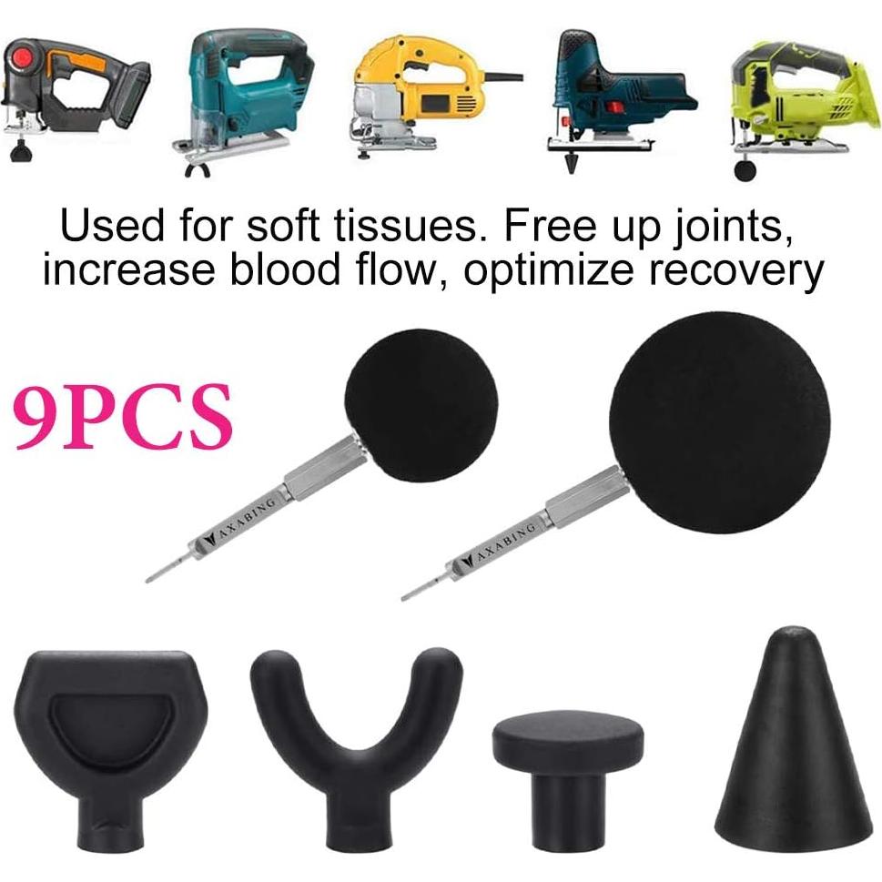 Adaptador de Masaje CALIDAKA 9 Piezas EVA Ergonómico