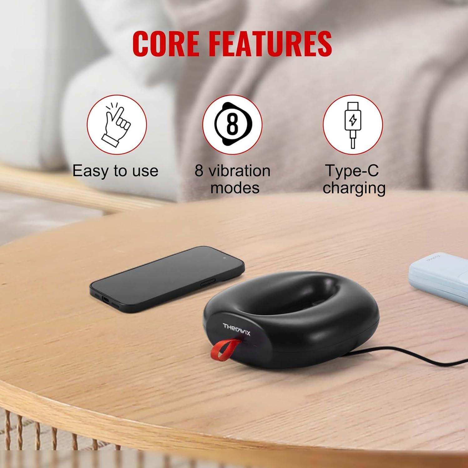 Pistola de Masaje THERAVIX TR-RM-01-B 8 Modos Portátil