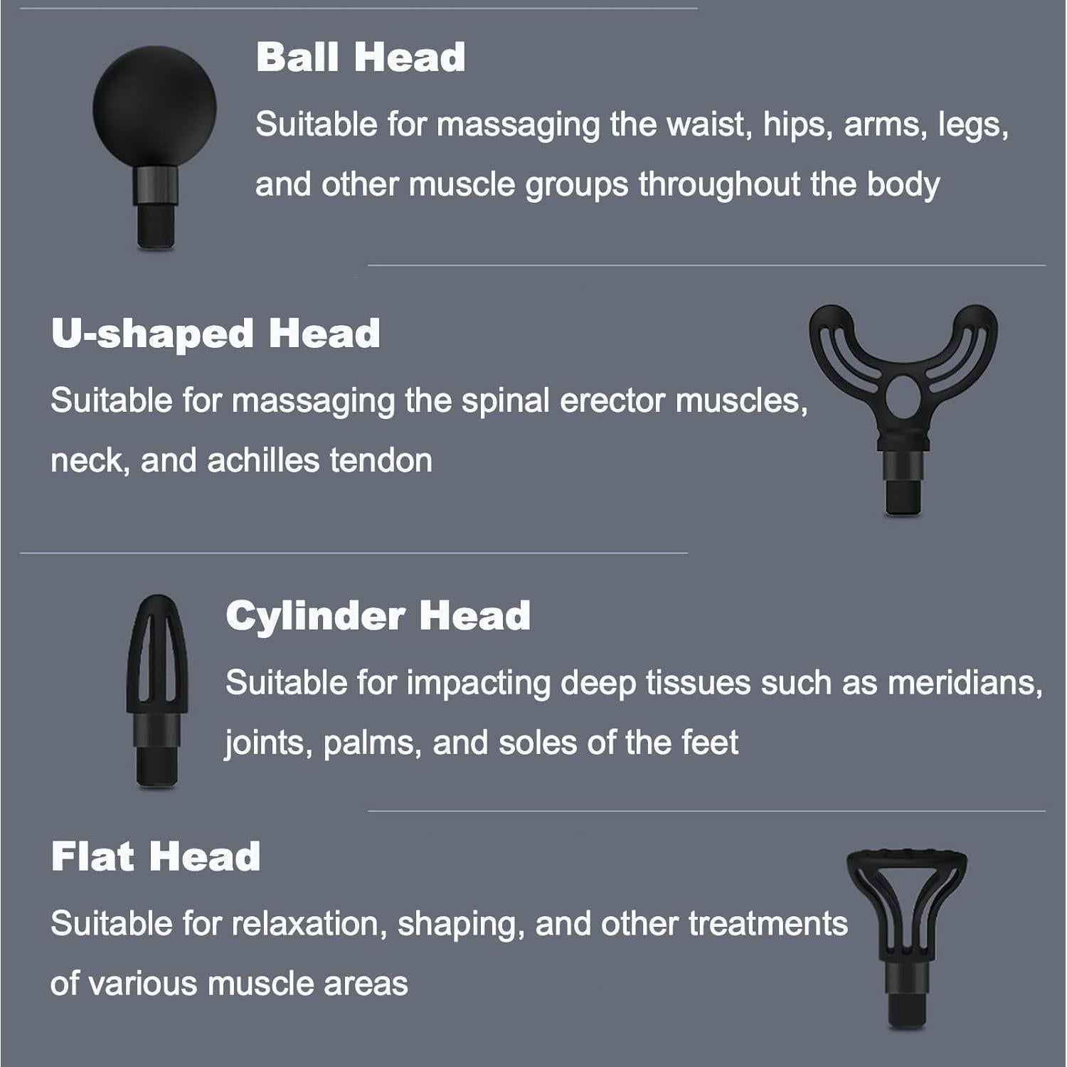 Mini Pistola de Masaje WQV Inalámbrica 6 Velocidades 0.44kg