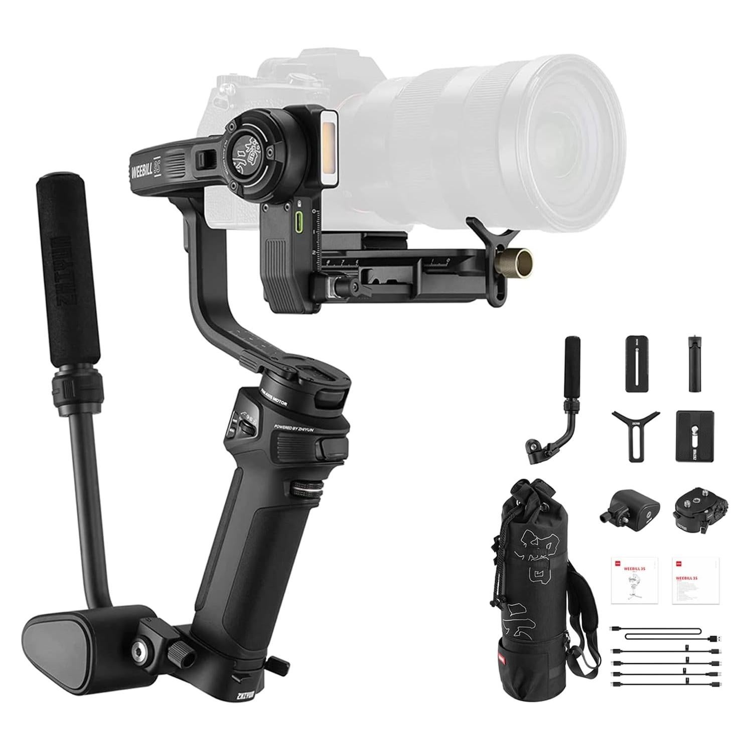 Estabilizador de Cardán Zhiyun Weebill 3S Combo para DSLR y Sin Espejo