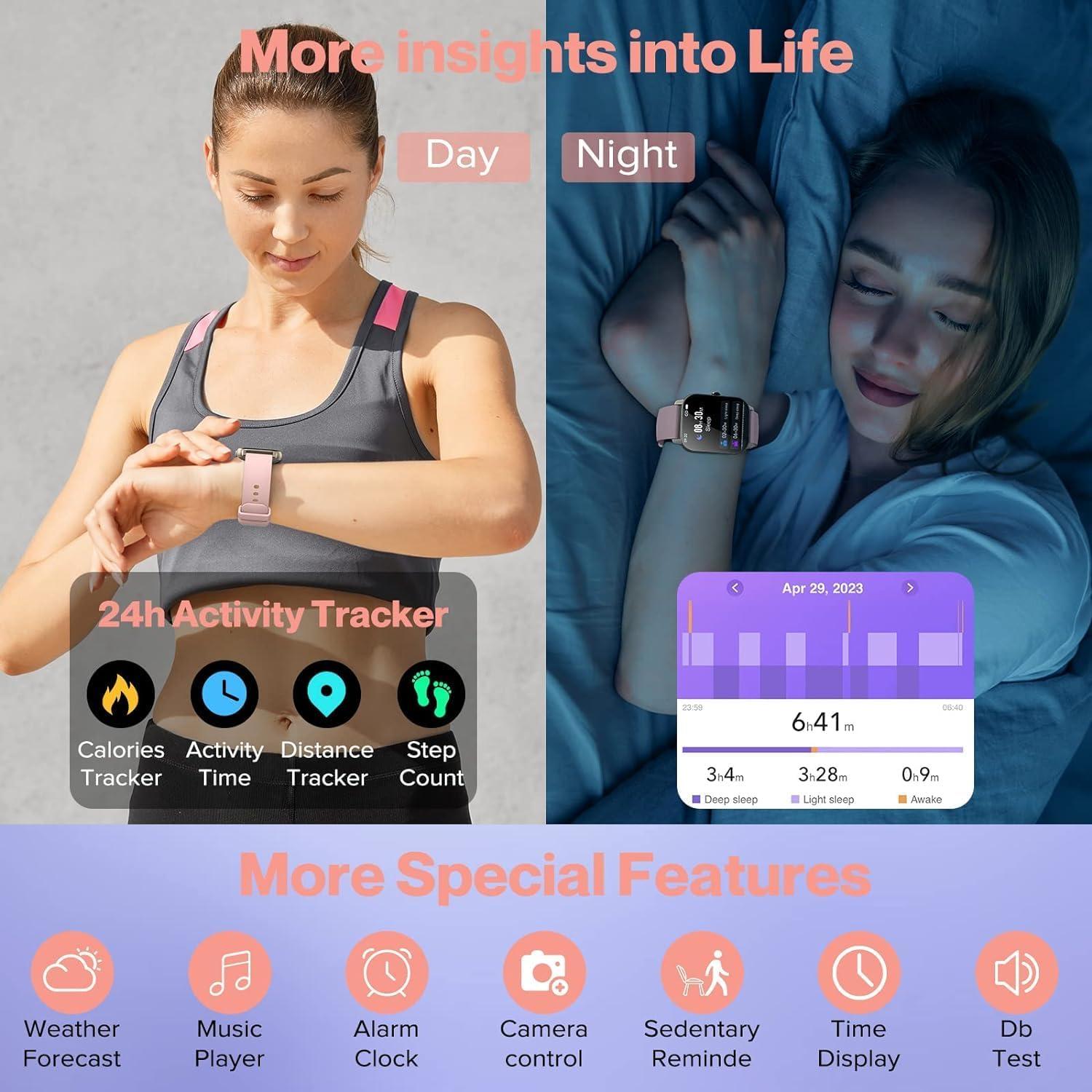 Reloj Inteligente Ddidbi P66D2 Rosa con Pantalla Táctil 4.7cm