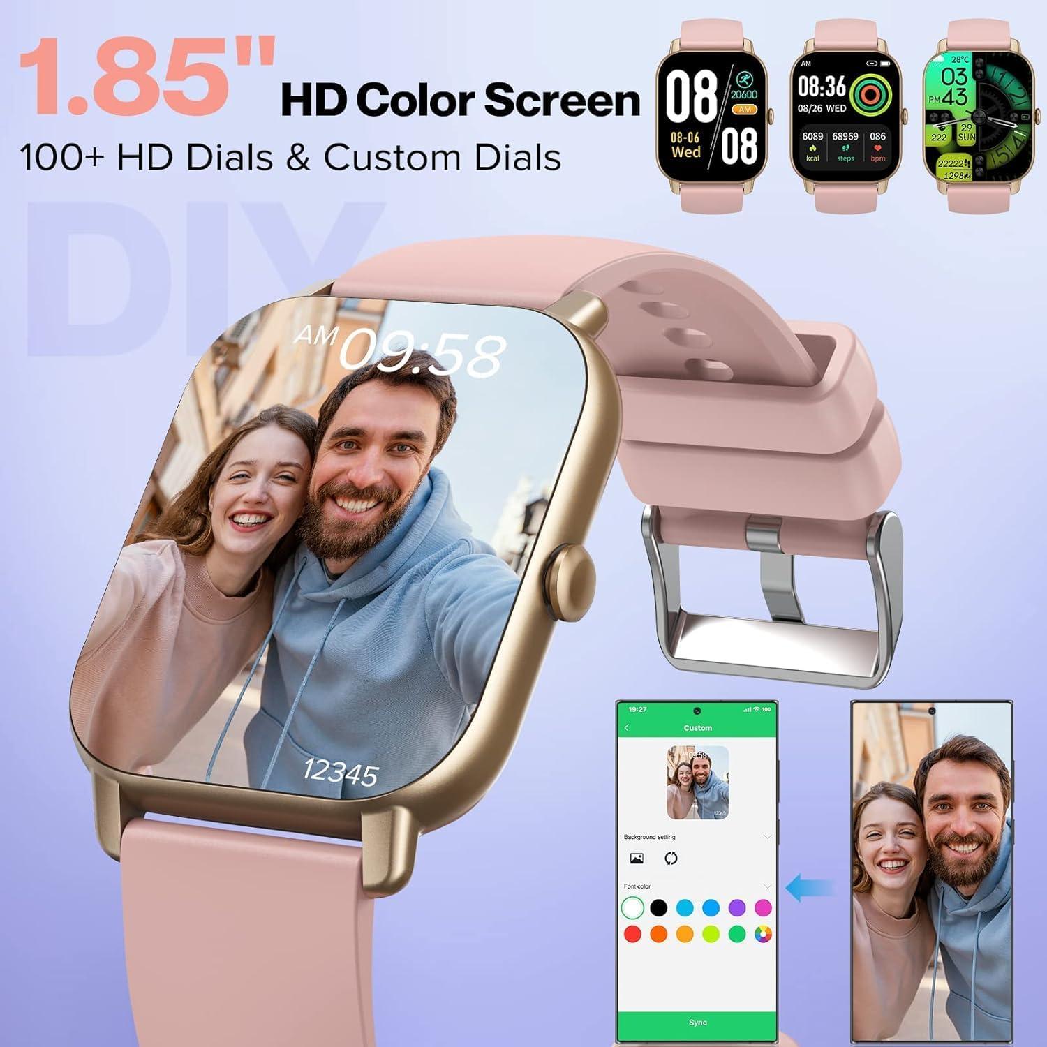 Reloj Inteligente Ddidbi P66D2 Rosa con Pantalla Táctil 4.7cm