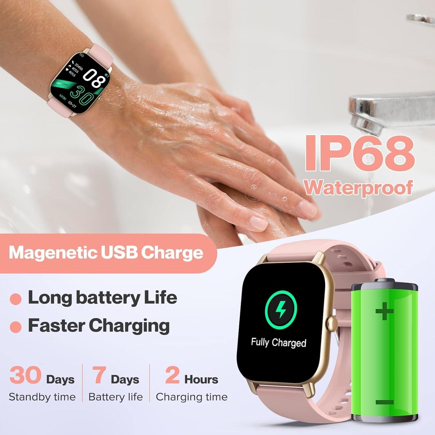 Reloj Inteligente Ddidbi P66D2 Rosa con Pantalla Táctil 4.7cm