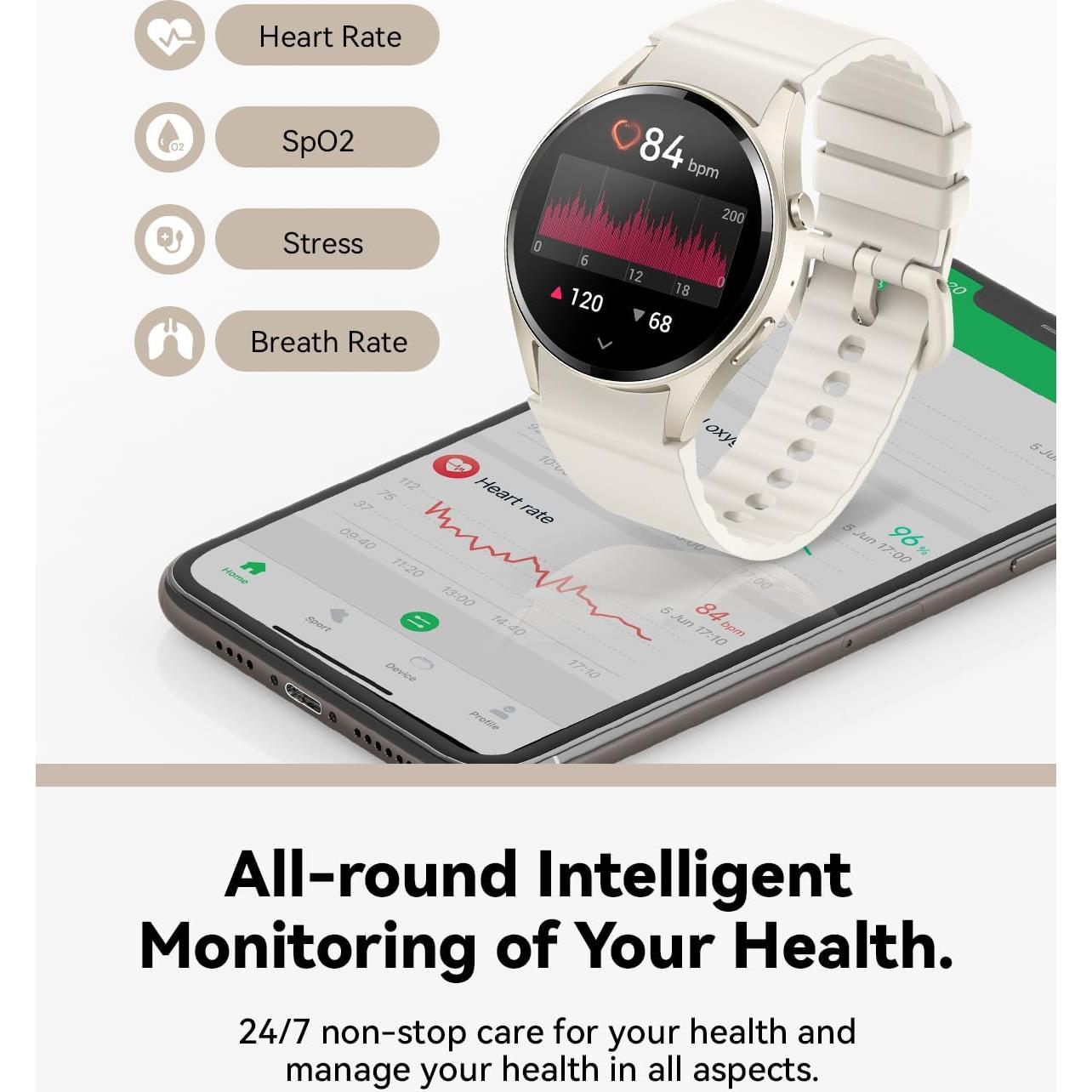 Reloj Inteligente DEKELIFE G65 Bluetooth 110+ Modos Deportivos