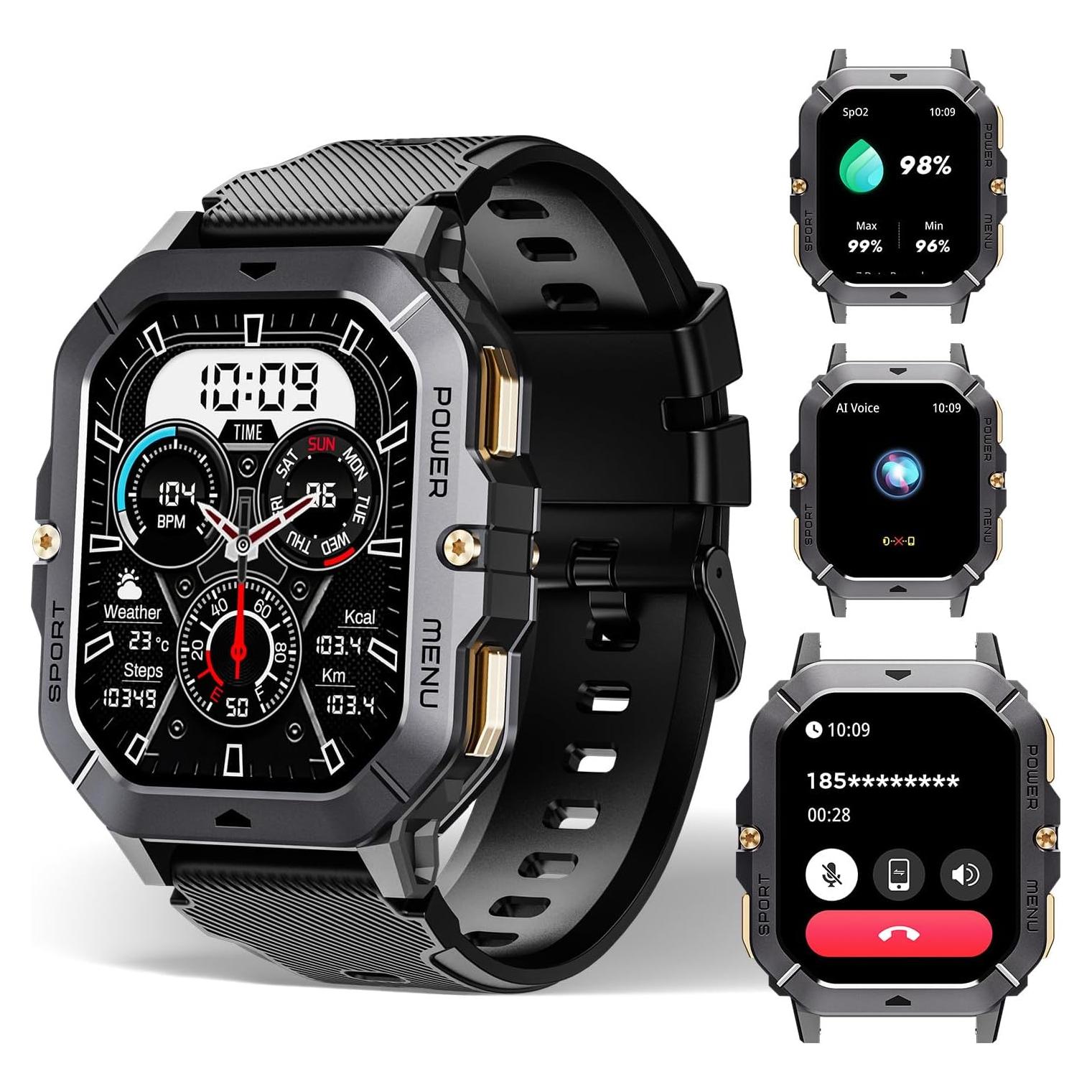 Reloj Inteligente OUKITEL BT101 Militar Impermeable 2.03" HD