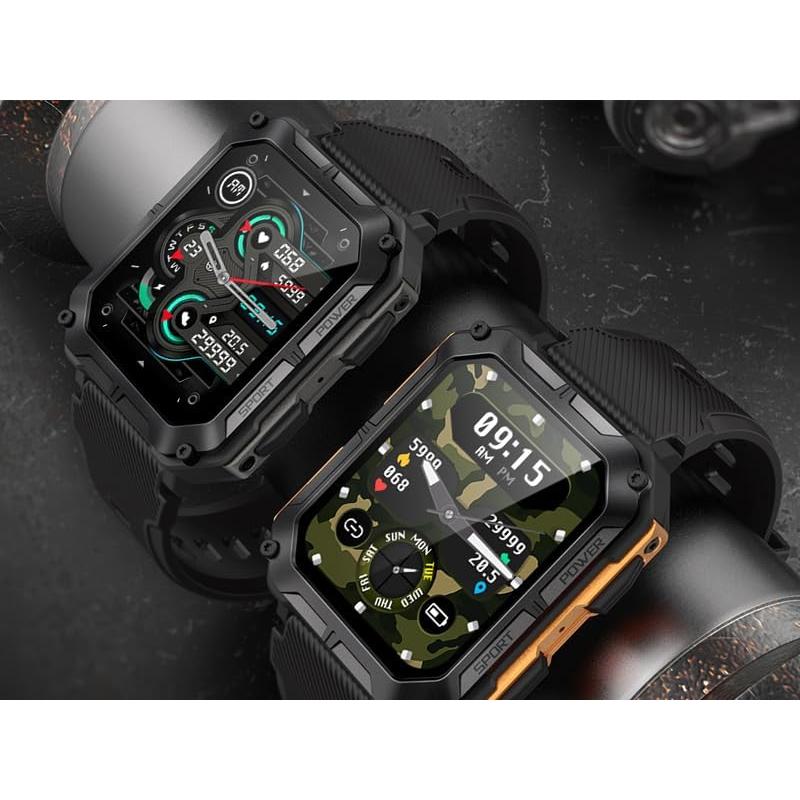 Reloj Inteligente YoimJoyFun Resistente IP68 1.83" Naranja