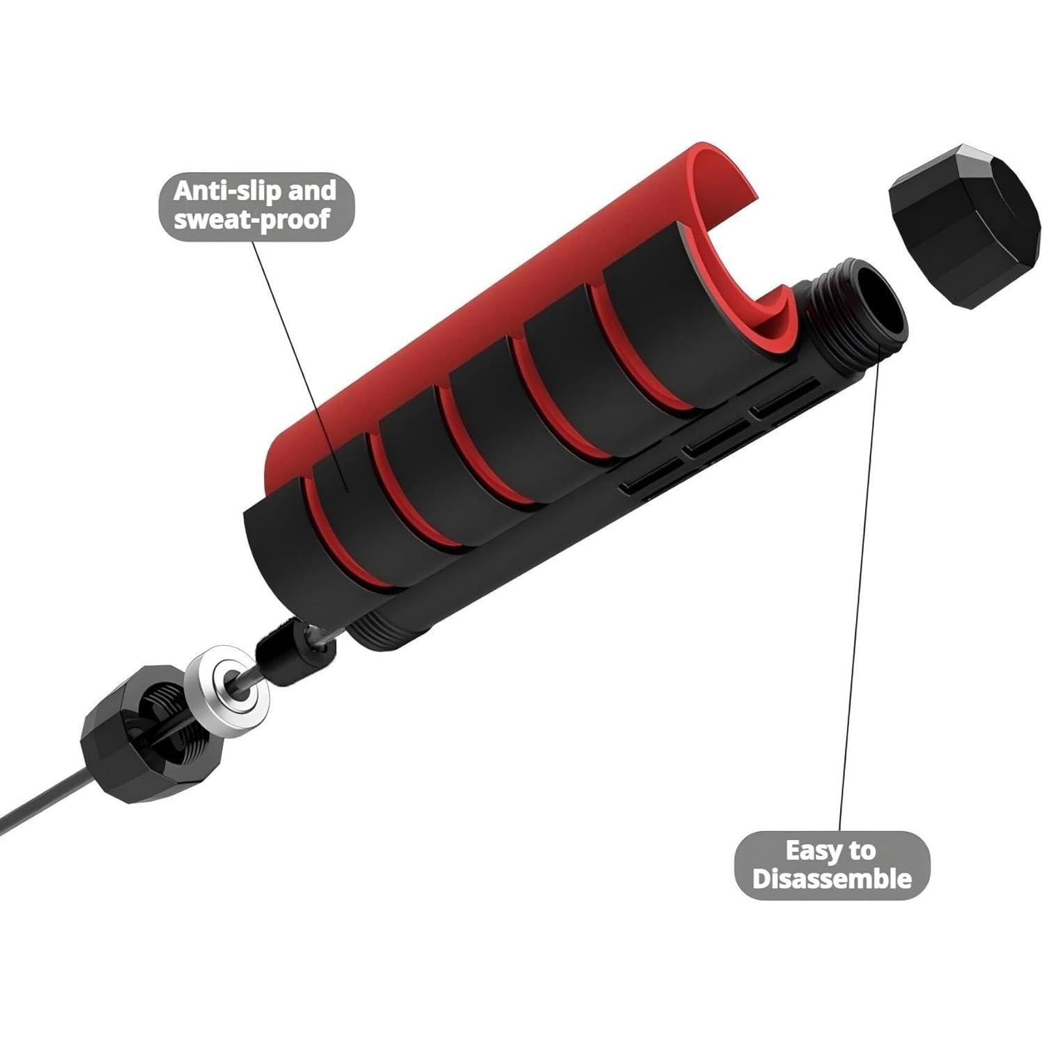 Cuerda de Salto con Peso Elicho Ajustable 2.8m para Ejercicio