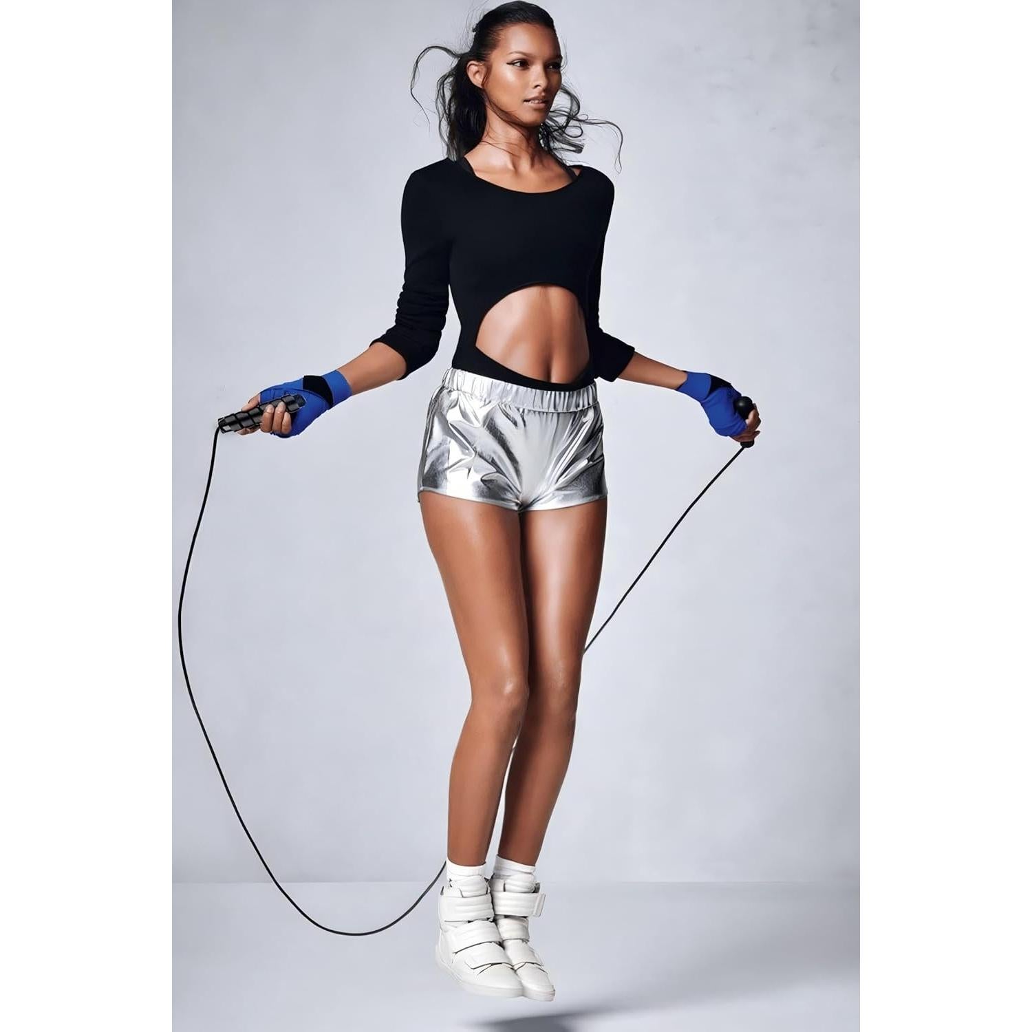 Cuerda de Salto con Peso Elicho Ajustable 2.8m para Ejercicio