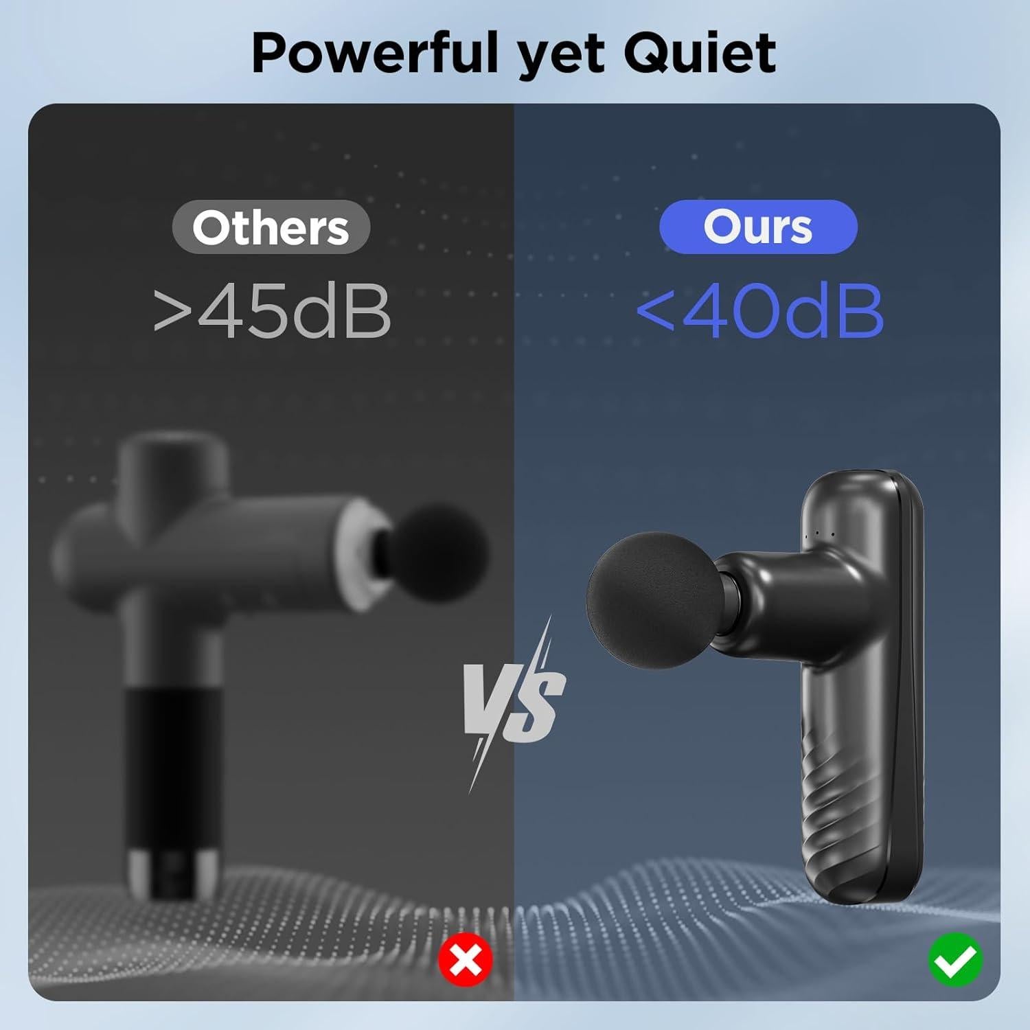 Pistola de Masaje Mini PENJOY E-003, Alivio Muscular 4 Velocidades