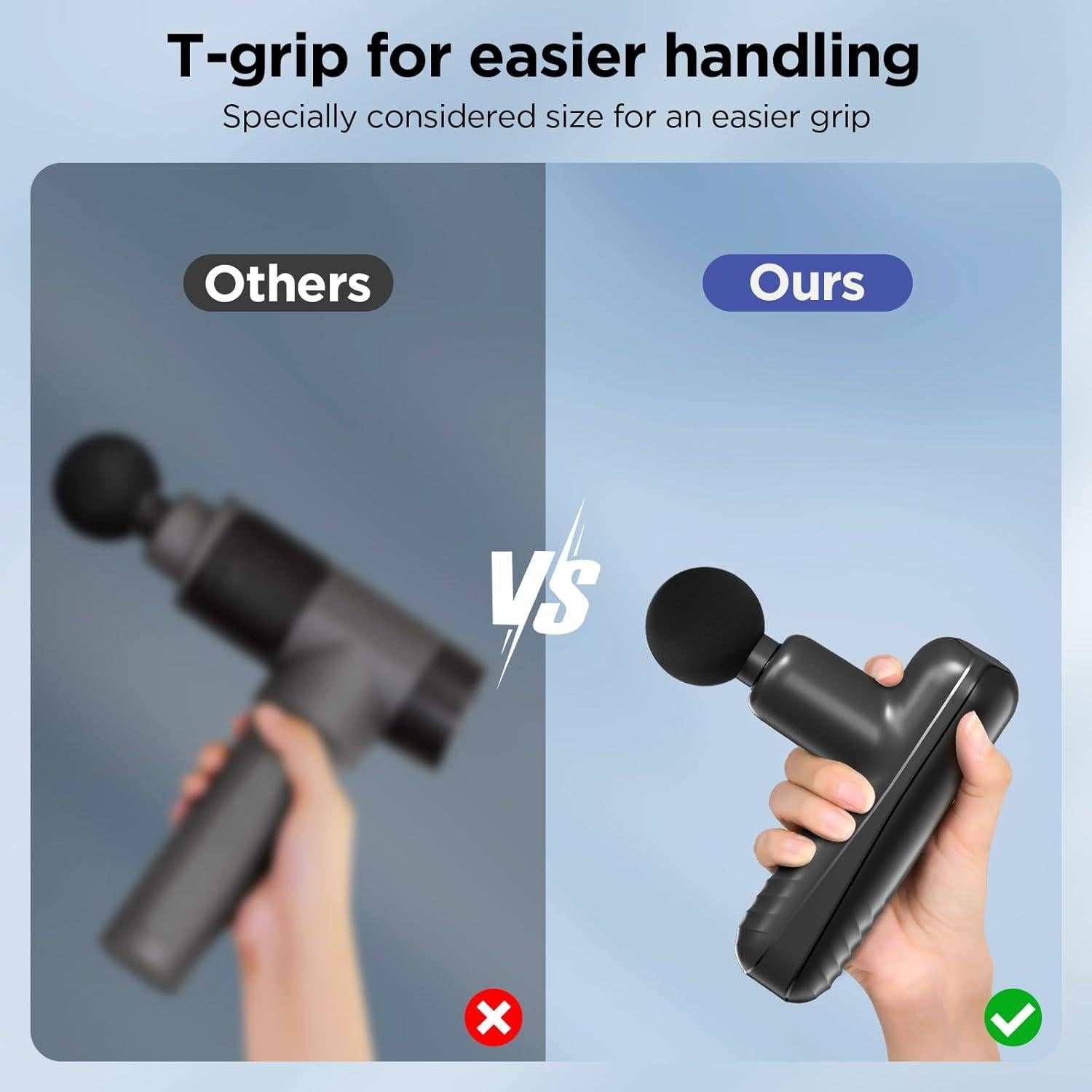 Pistola de Masaje Mini PENJOY E-003, Alivio Muscular 4 Velocidades