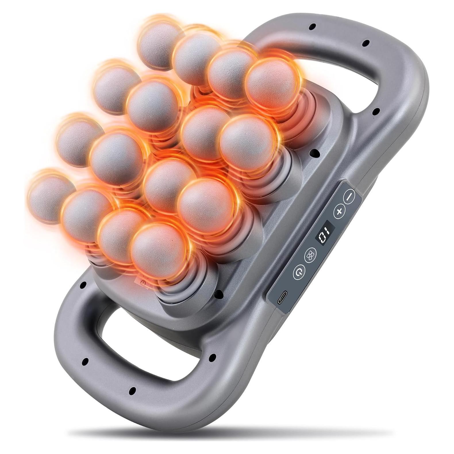 Pistola de Masaje GAXEZO 16 Cabezas Tejido Profundo 9 Modos