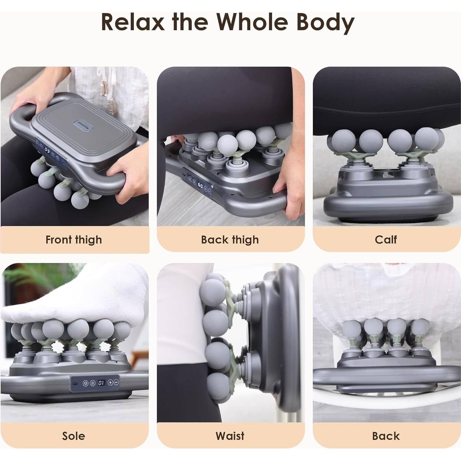 Pistola de Masaje GAXEZO 16 Cabezas Tejido Profundo 9 Modos