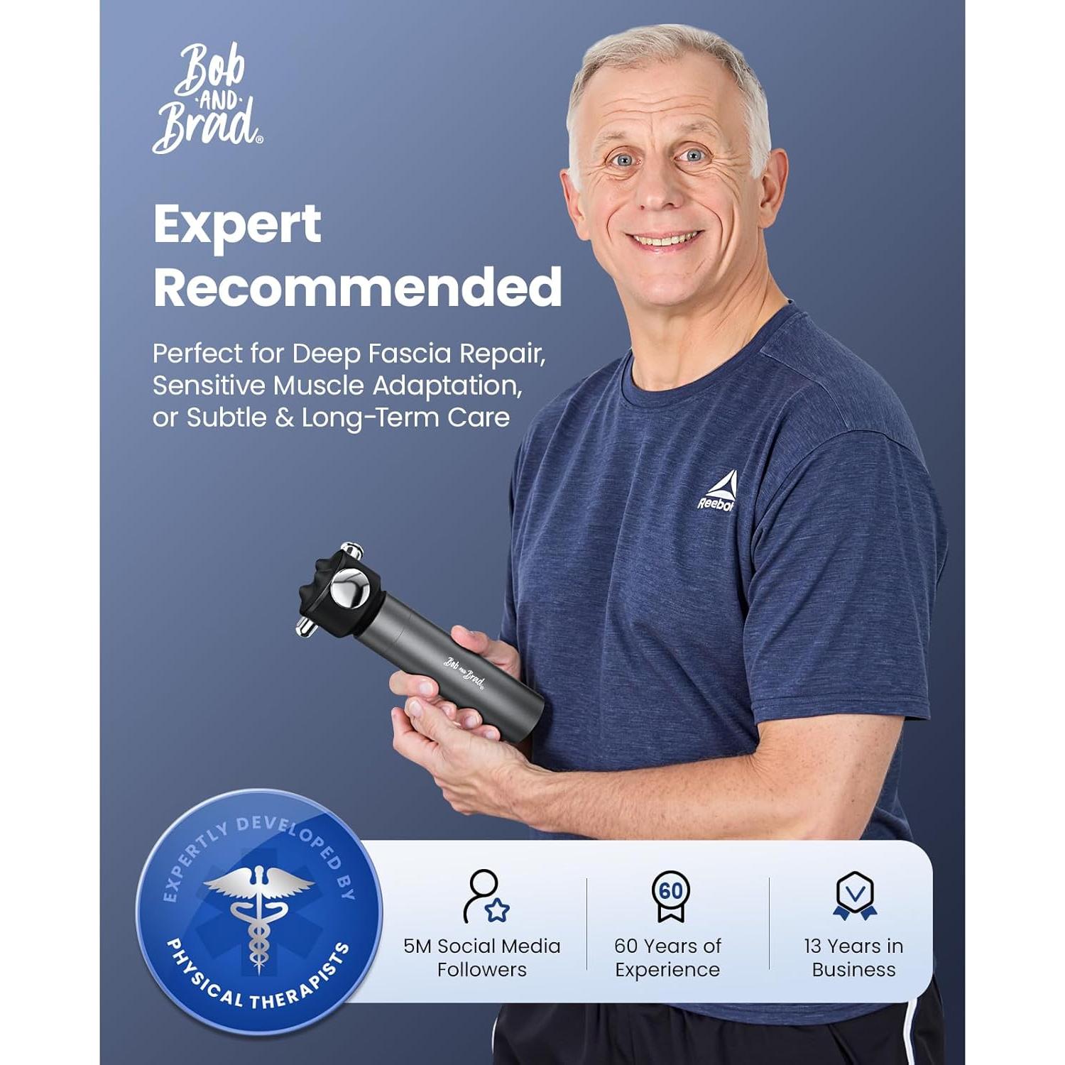 Masajeador VibeFlow Bob y Brad, Pistola de Masaje 116Hz