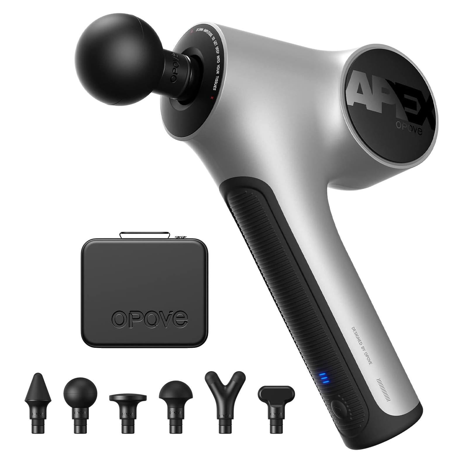 Pistola de Masaje Opove Apex 14.5mm Alivio Muscular Plata
