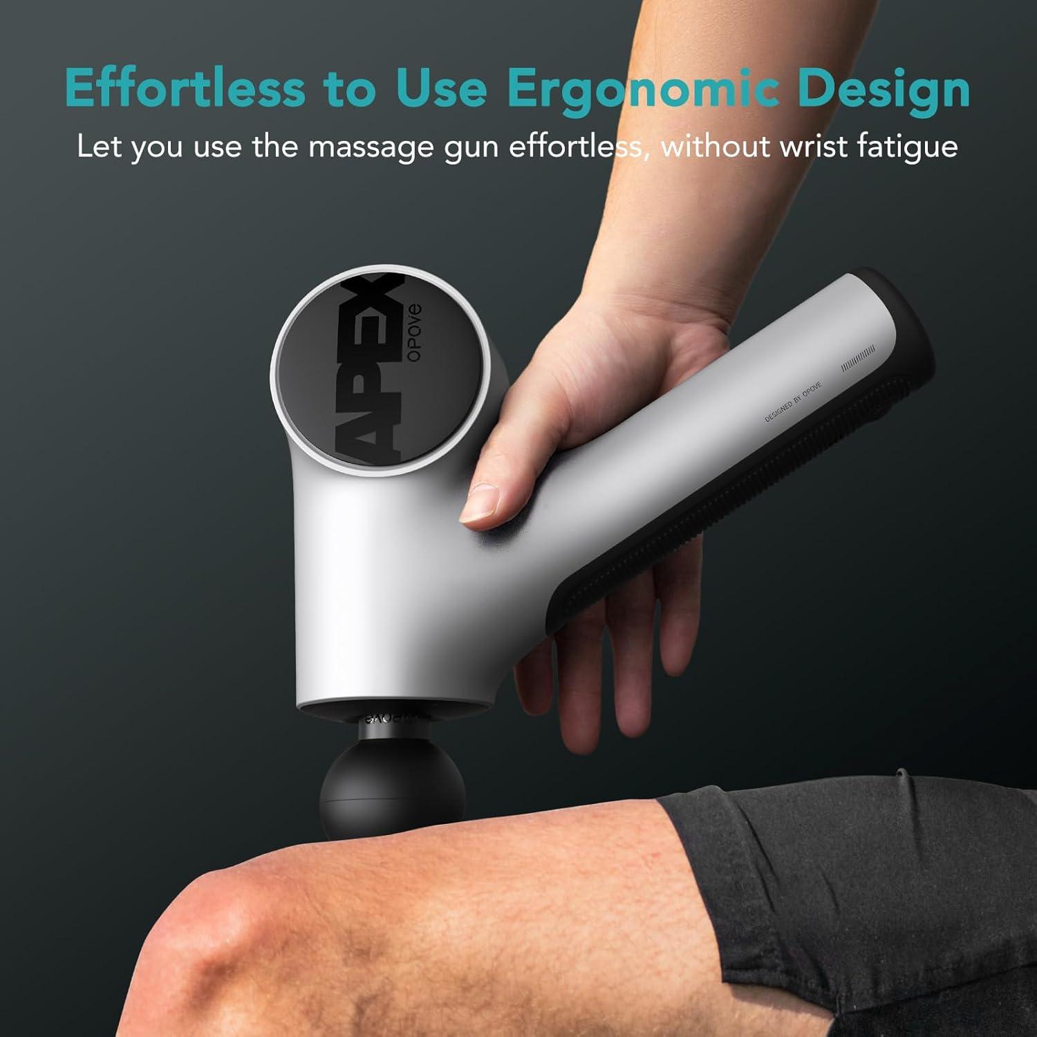 Pistola de Masaje Opove Apex 14.5mm Alivio Muscular Plata