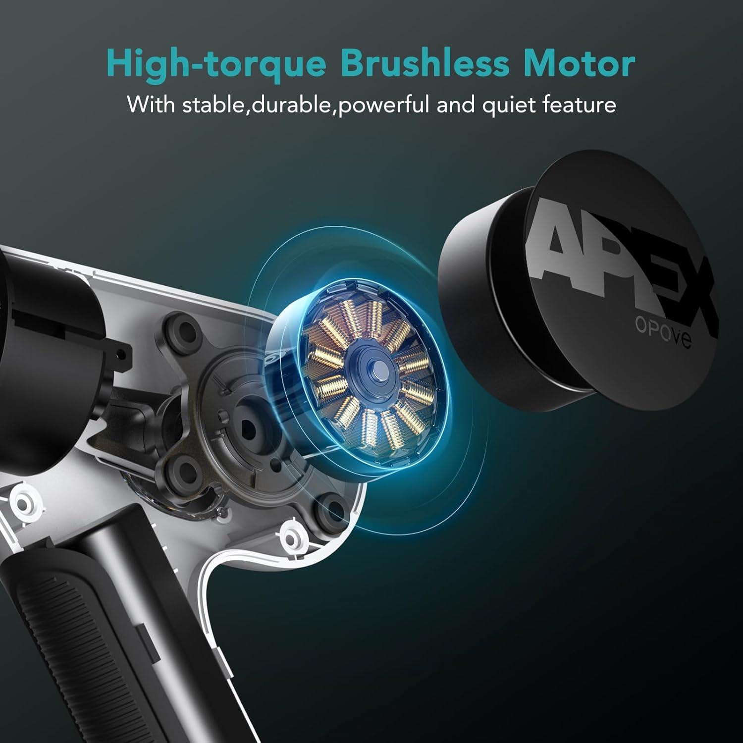 Pistola de Masaje Opove Apex 14.5mm Alivio Muscular Plata