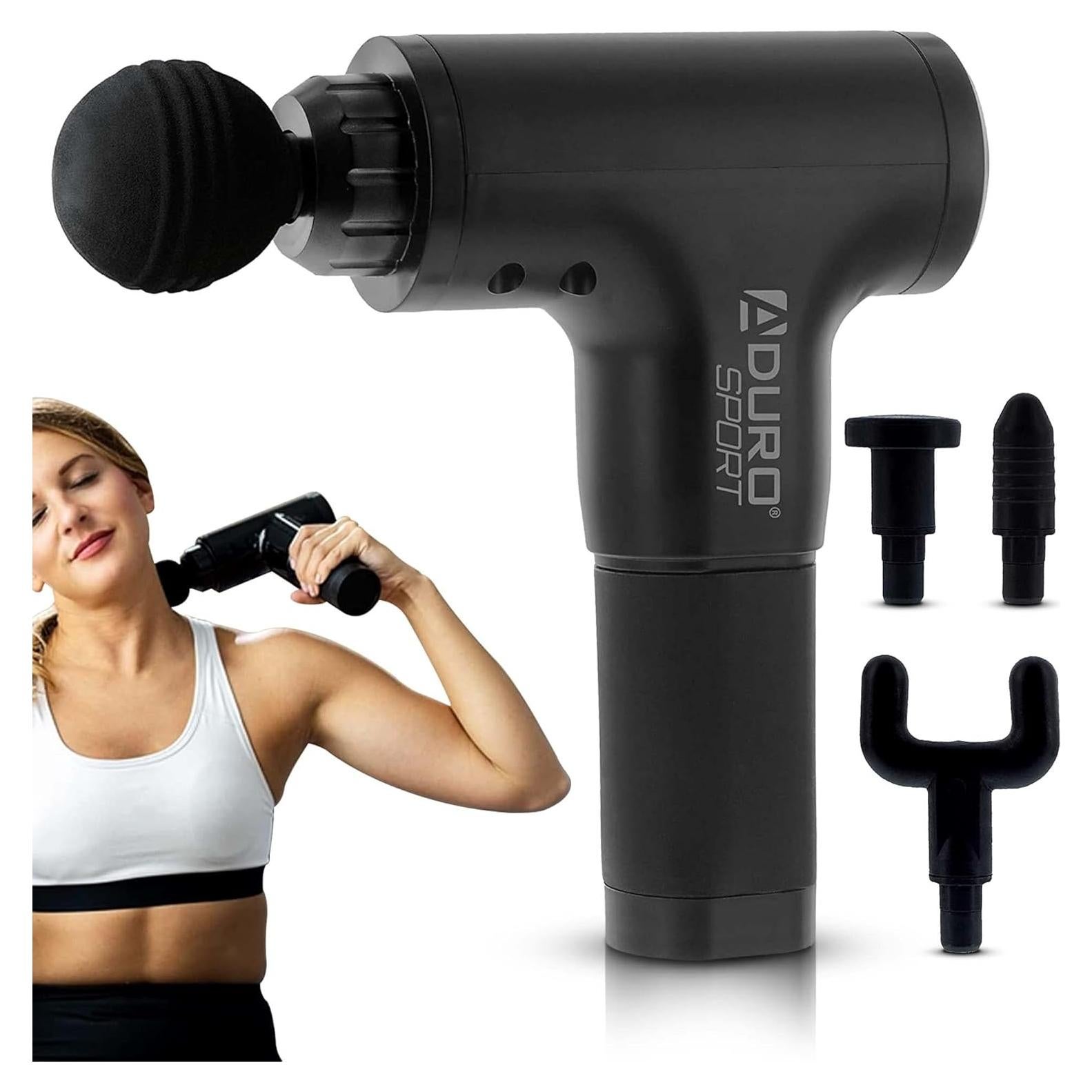 Pistola de Masaje Aduro Elite Recovery Inalámbrica Negra