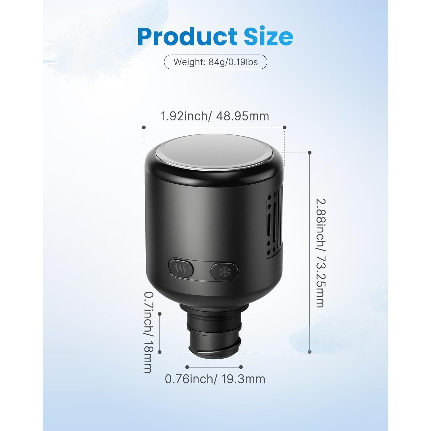 Cabezal de Masaje RENPHO RP-GM171-N1 con Calor y Frío