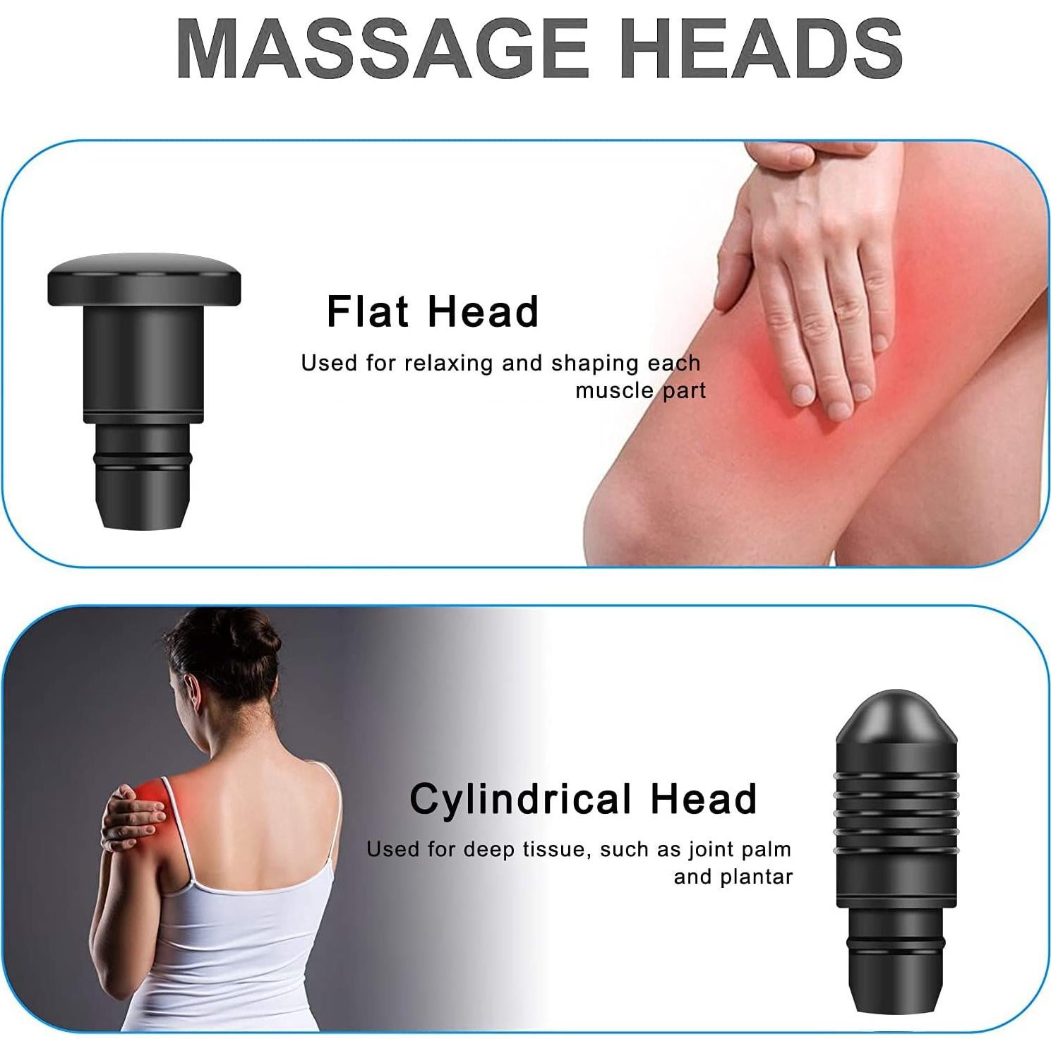 Cabezas de masaje para pistola Hypervolt Go - 6 accesorios