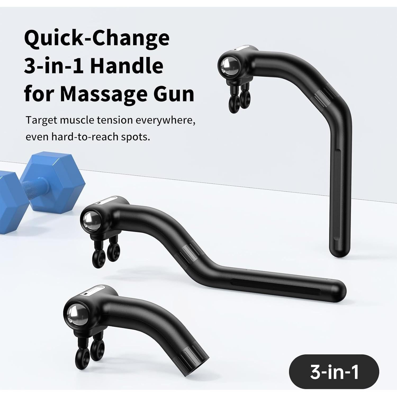 Pistola de Masaje de Percusión LC-HZLJ PH-M502 12 Cabezas 6 Velocidades