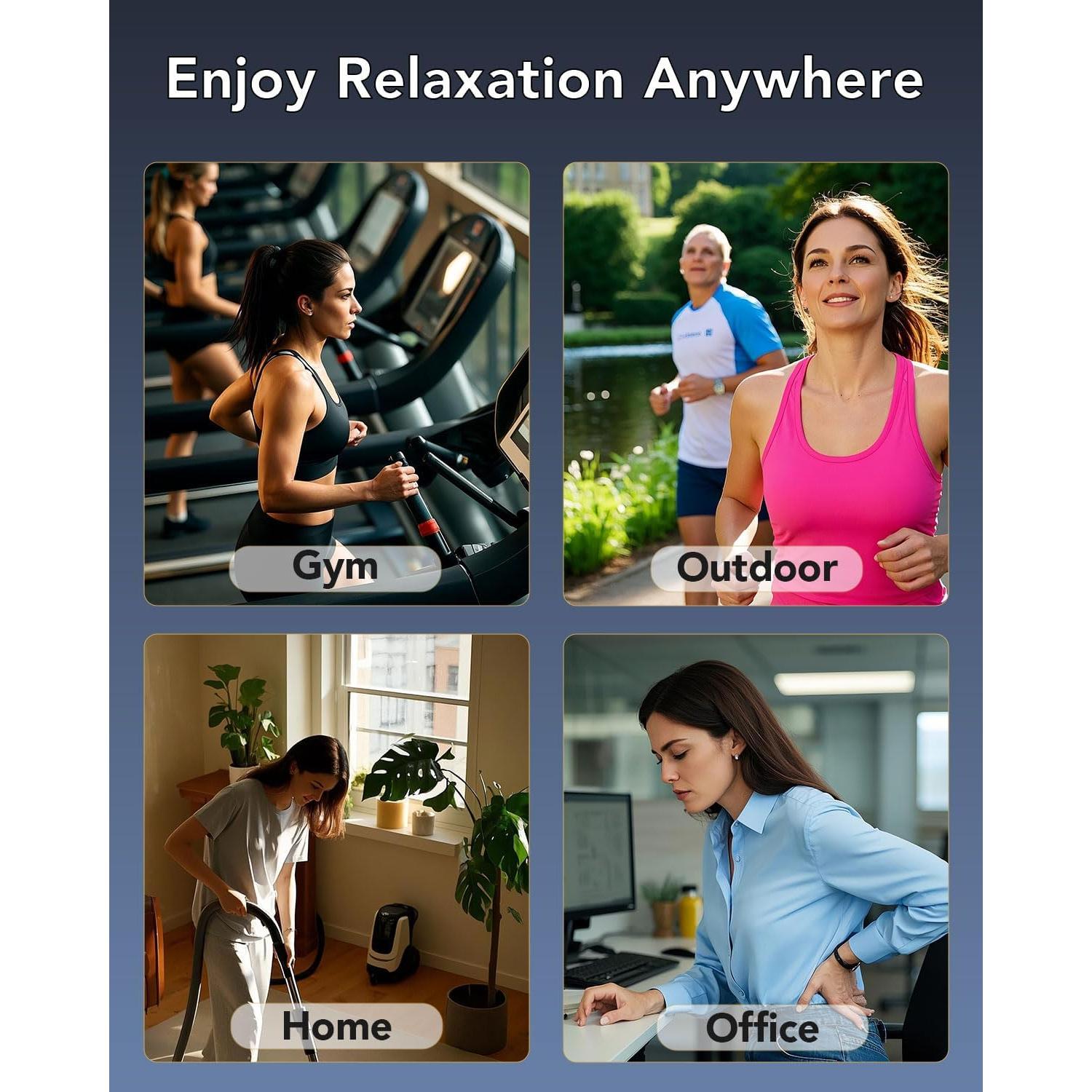 Pistola de Masaje SKG FS700 Tejido Profundo 10mm Portátil