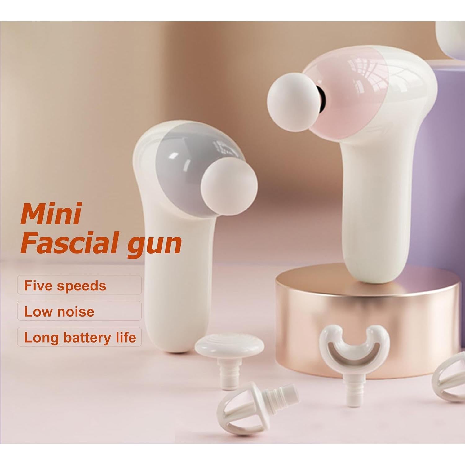 Pistola de Masaje HAOQIANG H35 Portátil Rosa 3000 RPM