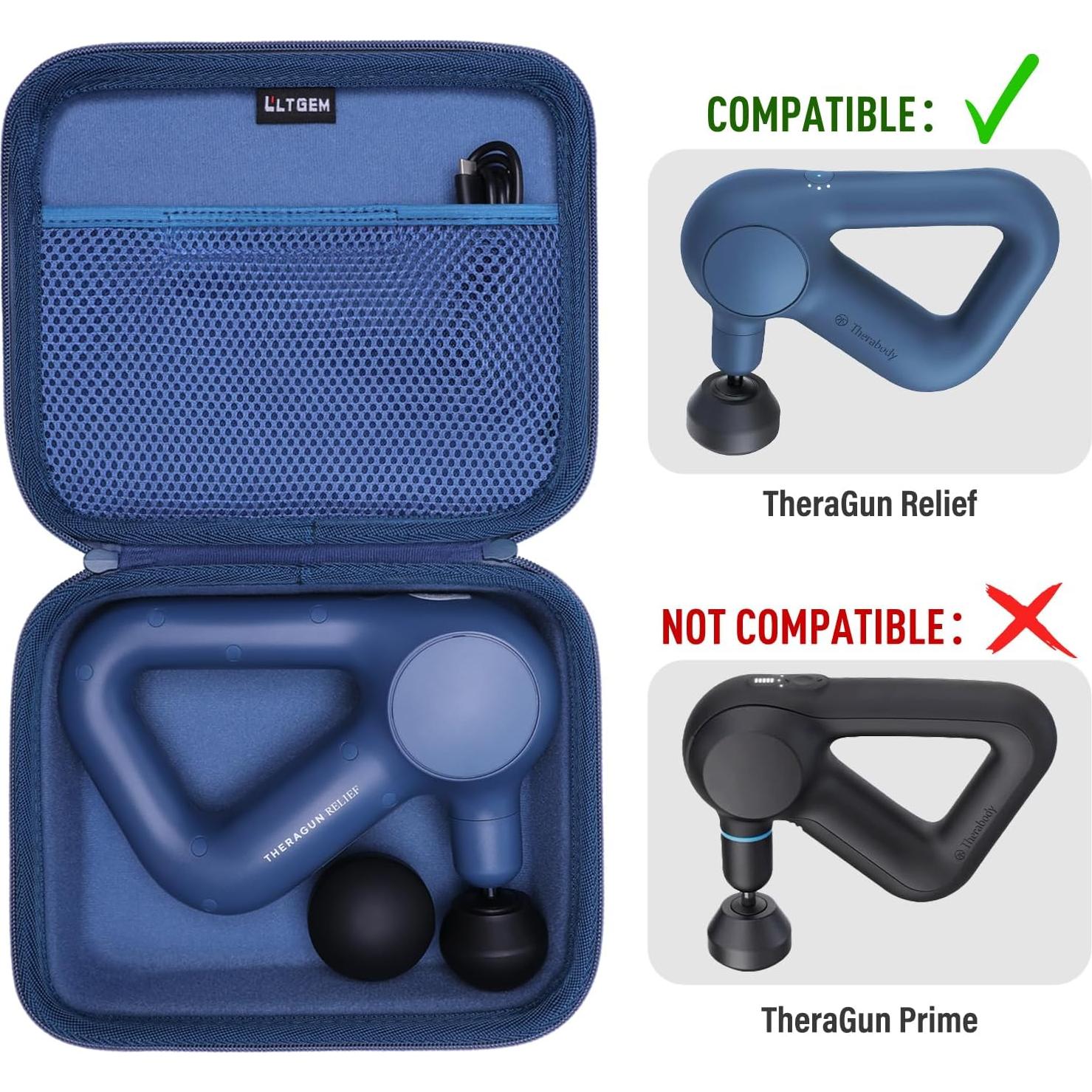 Funda de Masaje LTGEM para TheraGun Alivio - Negro y Gris