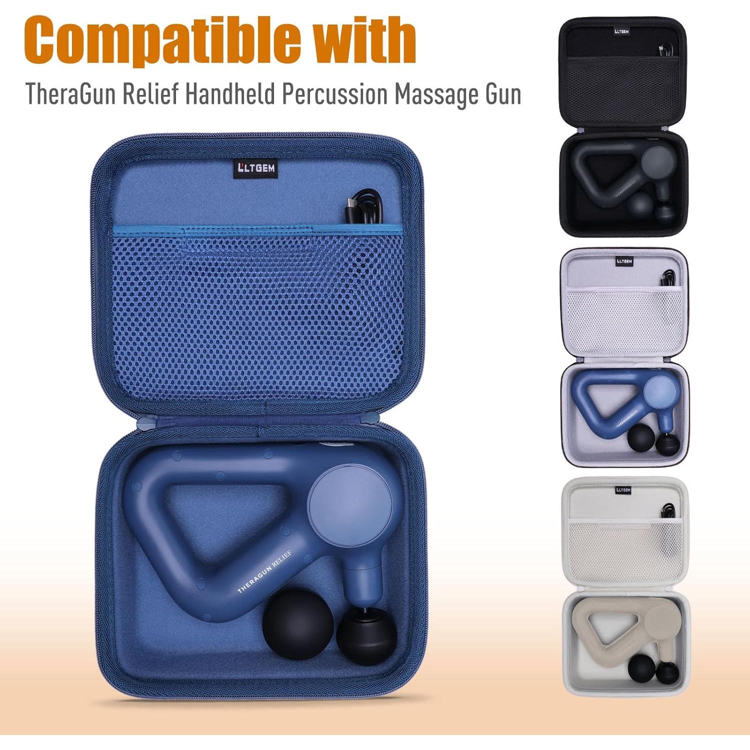 Funda de Masaje LTGEM para TheraGun Alivio - Negro y Gris