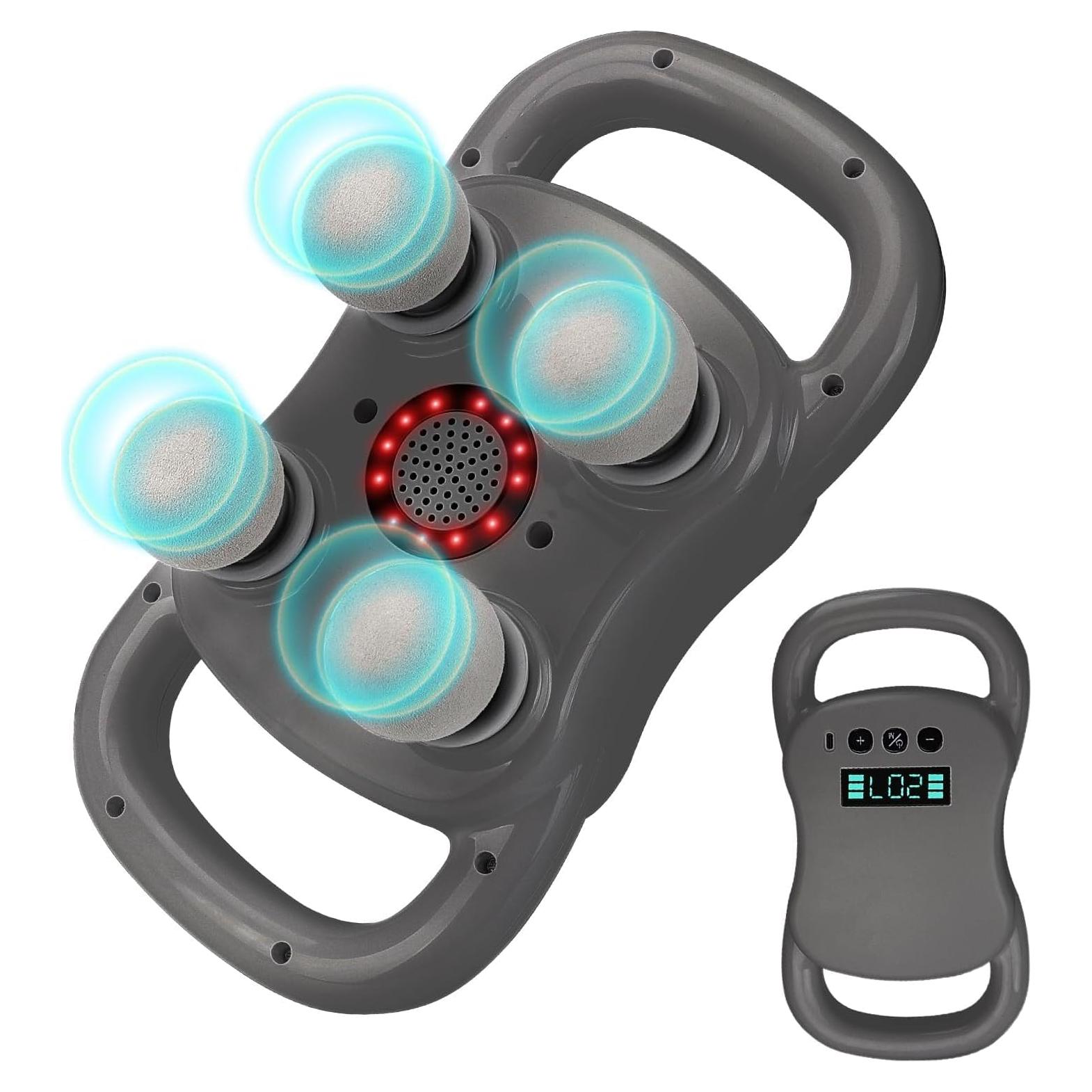 Pistola de Masaje DEITY HY-ST-2024, 4 Cabezas, 20 Velocidades