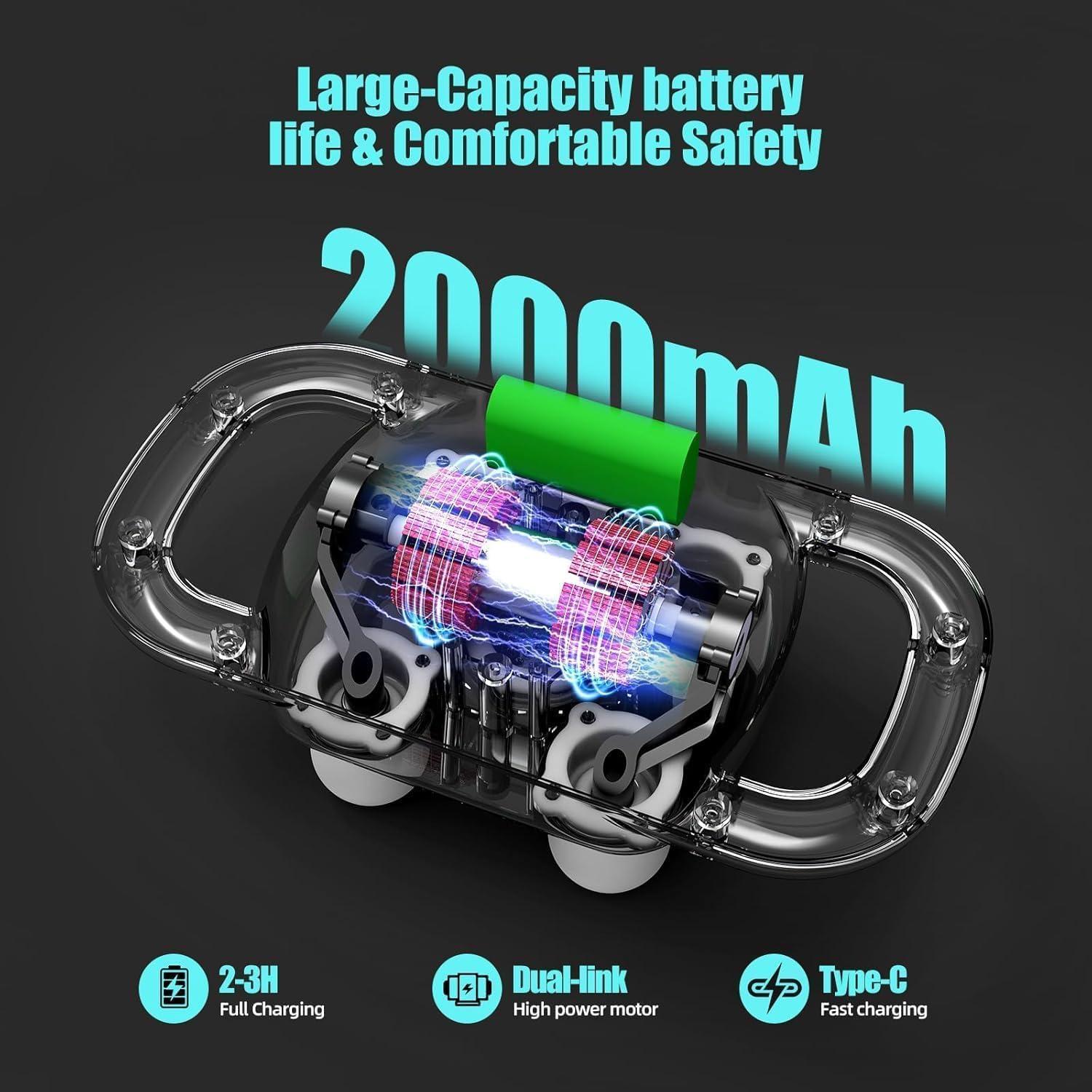 Pistola de Masaje DEITY HY-ST-2024, 4 Cabezas, 20 Velocidades