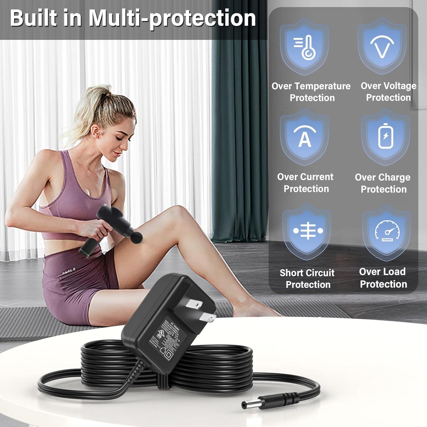 Cargador 27V HIENADTOR para Pistola de Masaje NordicTrack NTPCGN20