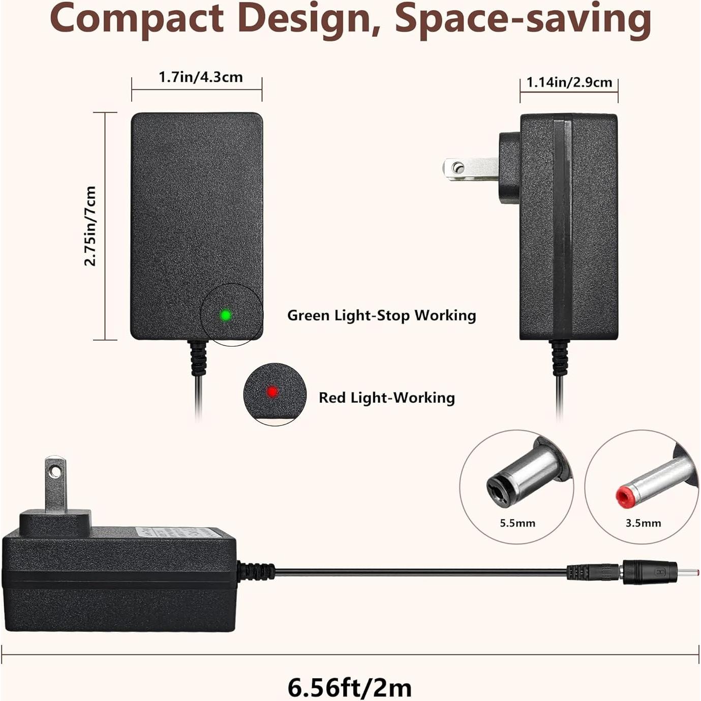 Cargador 12V-12.6V 1A GnoTis para Pistolas de Masaje