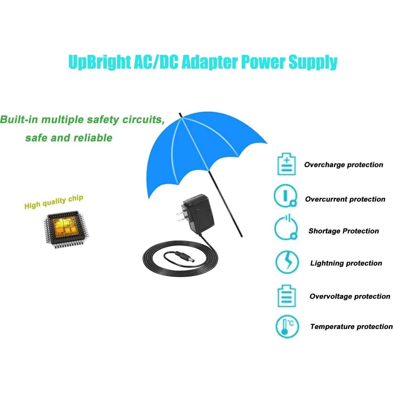 Adaptador de CA UpBright 16.8V para Pistola de Masaje Youdgee H1