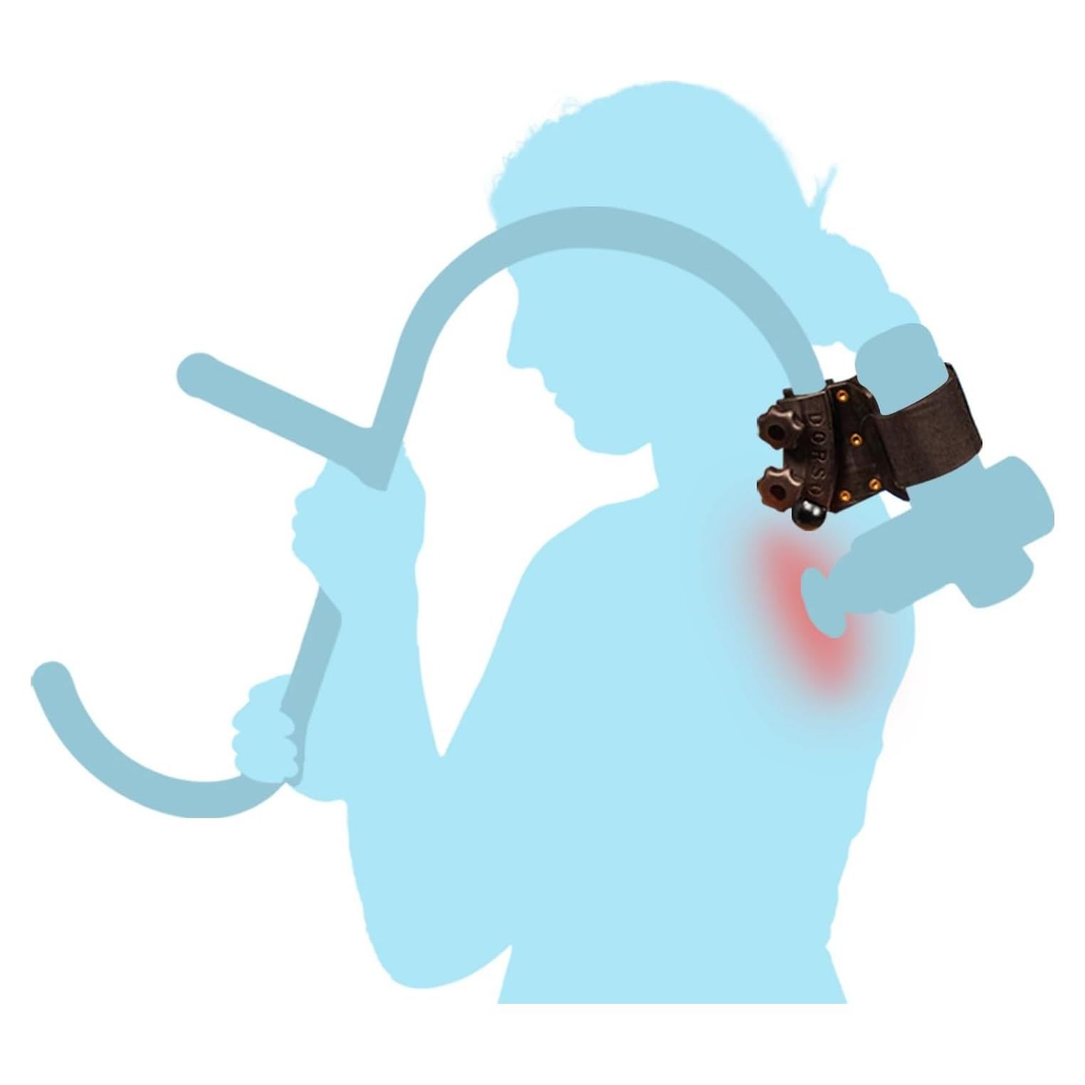 Soporte Dorso para Pistolas de Masaje Dorso - 15.2x10.2cm