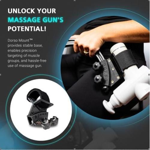 Soporte Dorso para Pistolas de Masaje Dorso - 15.2x10.2cm