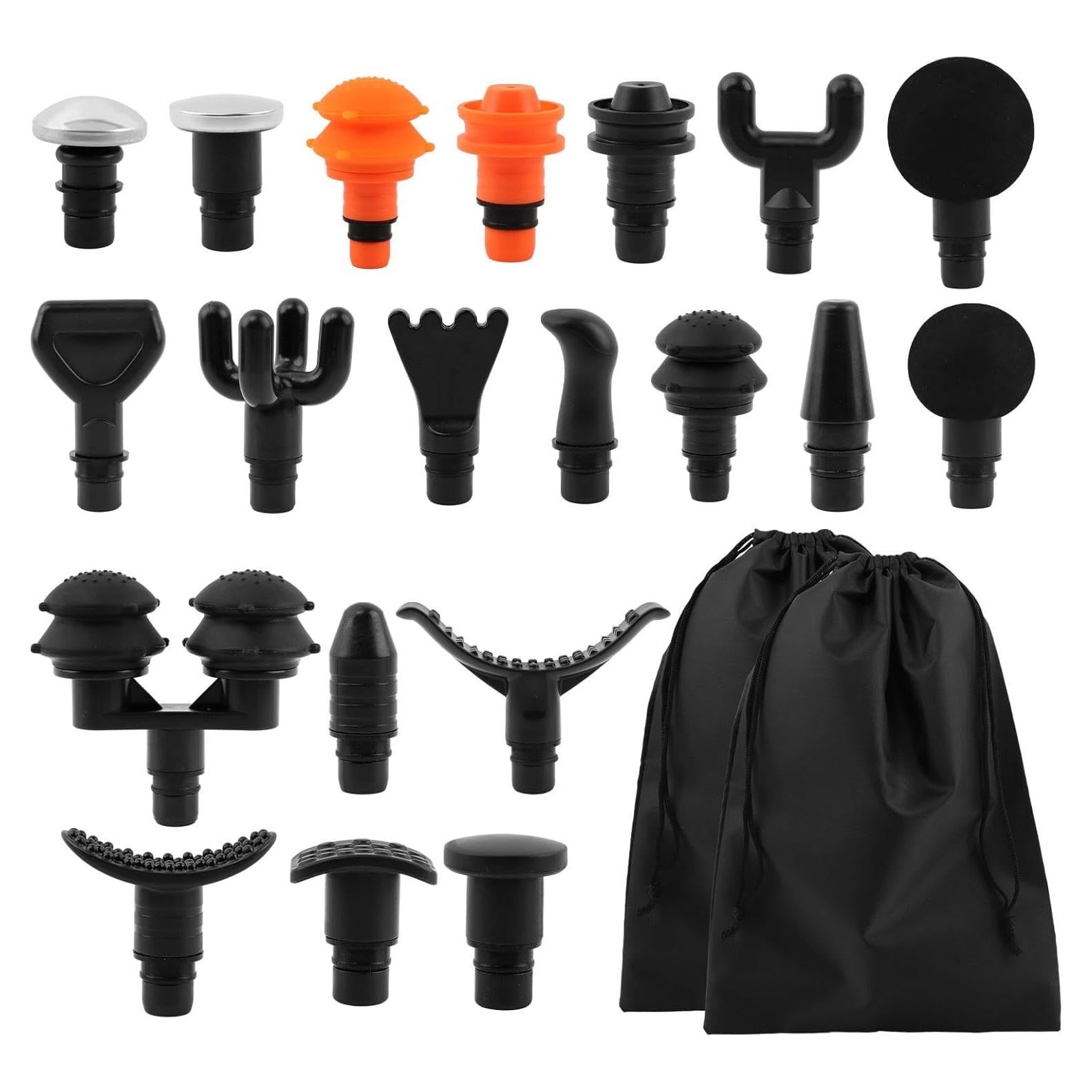 Accesorios de Masaje JIANWEI 20pcs Cabezas Reemplazo Negro