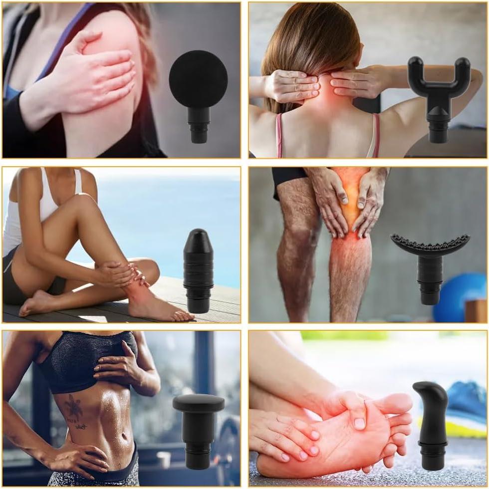 Accesorios de Masaje JIANWEI 20pcs Cabezas Reemplazo Negro