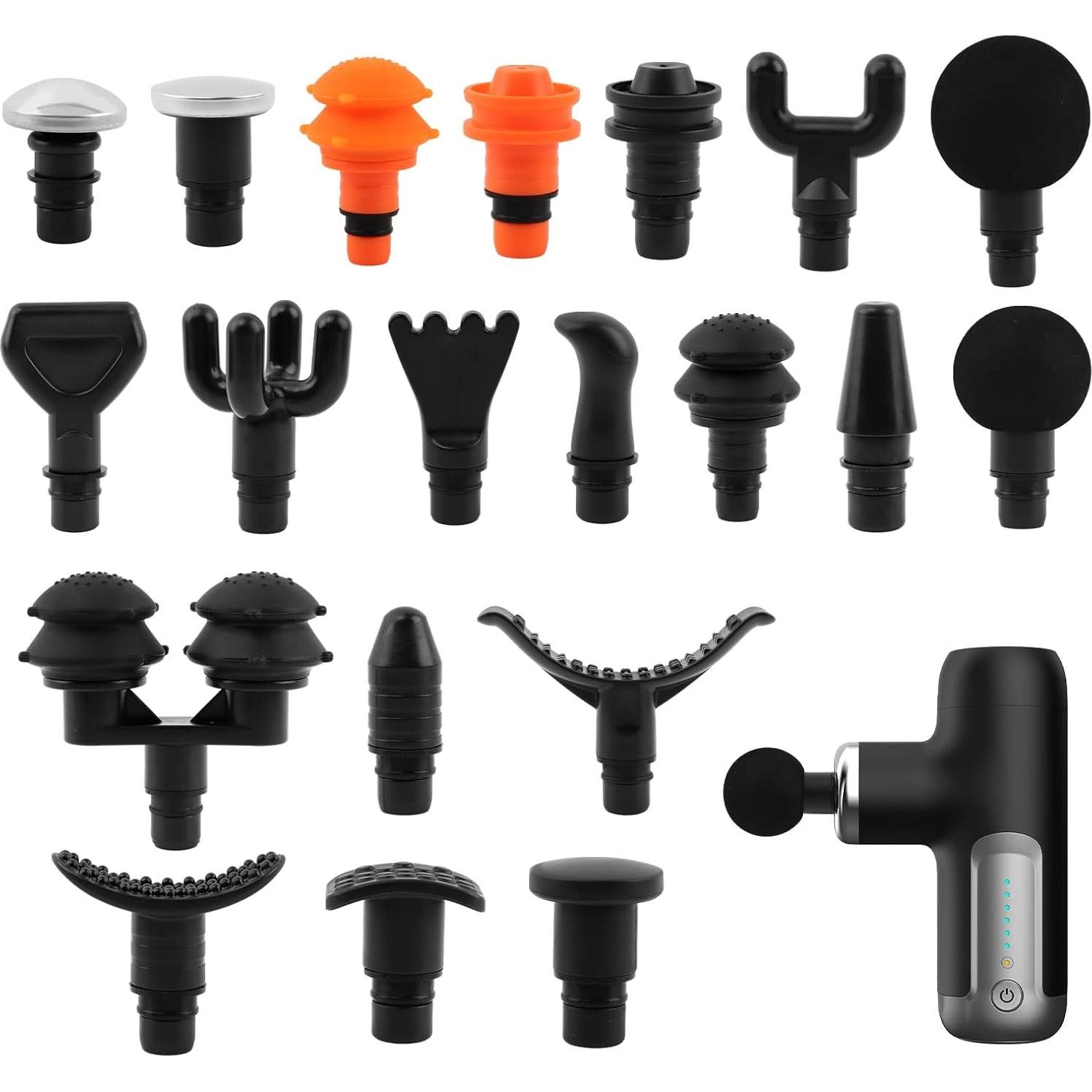 Accesorios de Masaje JIANWEI 20pcs Cabezas Reemplazo Negro