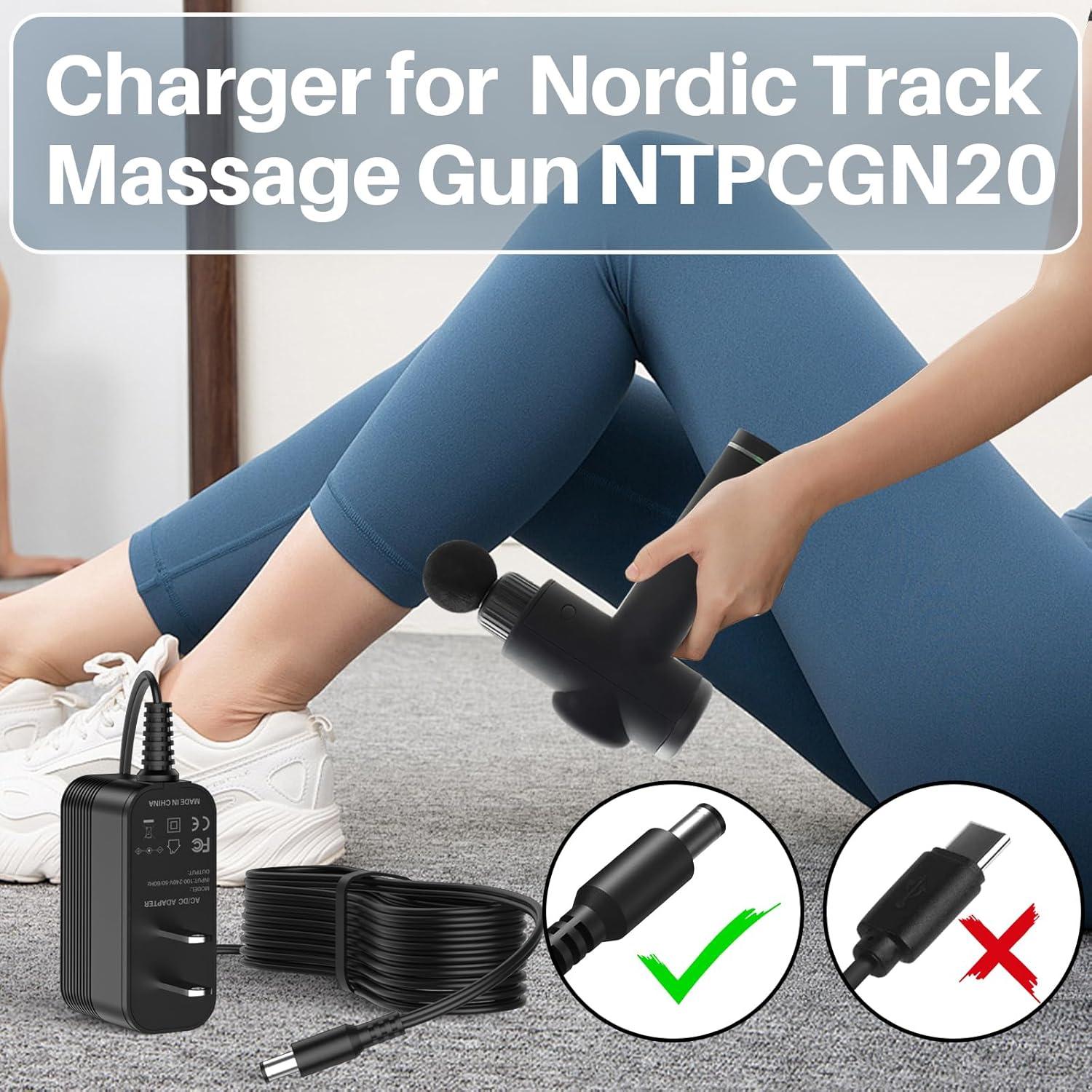 Cargador de 27V para pistola de masaje NordicTrack NTPCGN20
