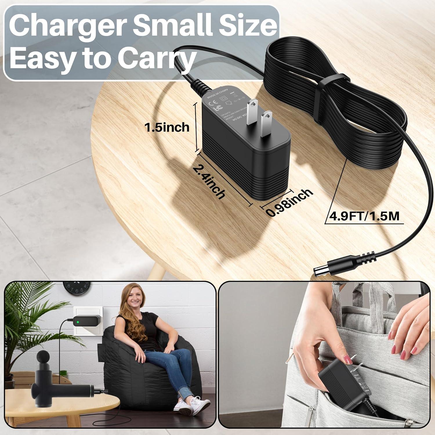 Cargador de 27V para pistola de masaje NordicTrack NTPCGN20