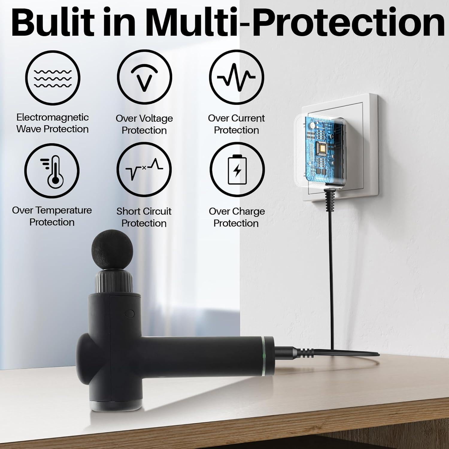 Cargador de 27V para pistola de masaje NordicTrack NTPCGN20