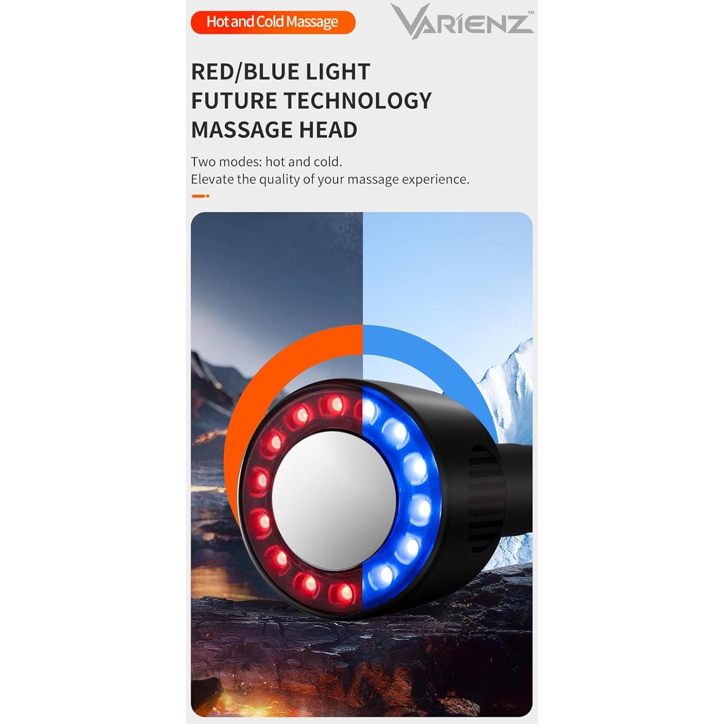 Pistola de Masaje VARIENZ VM PRO con Calor y Frío 15 Velocidades