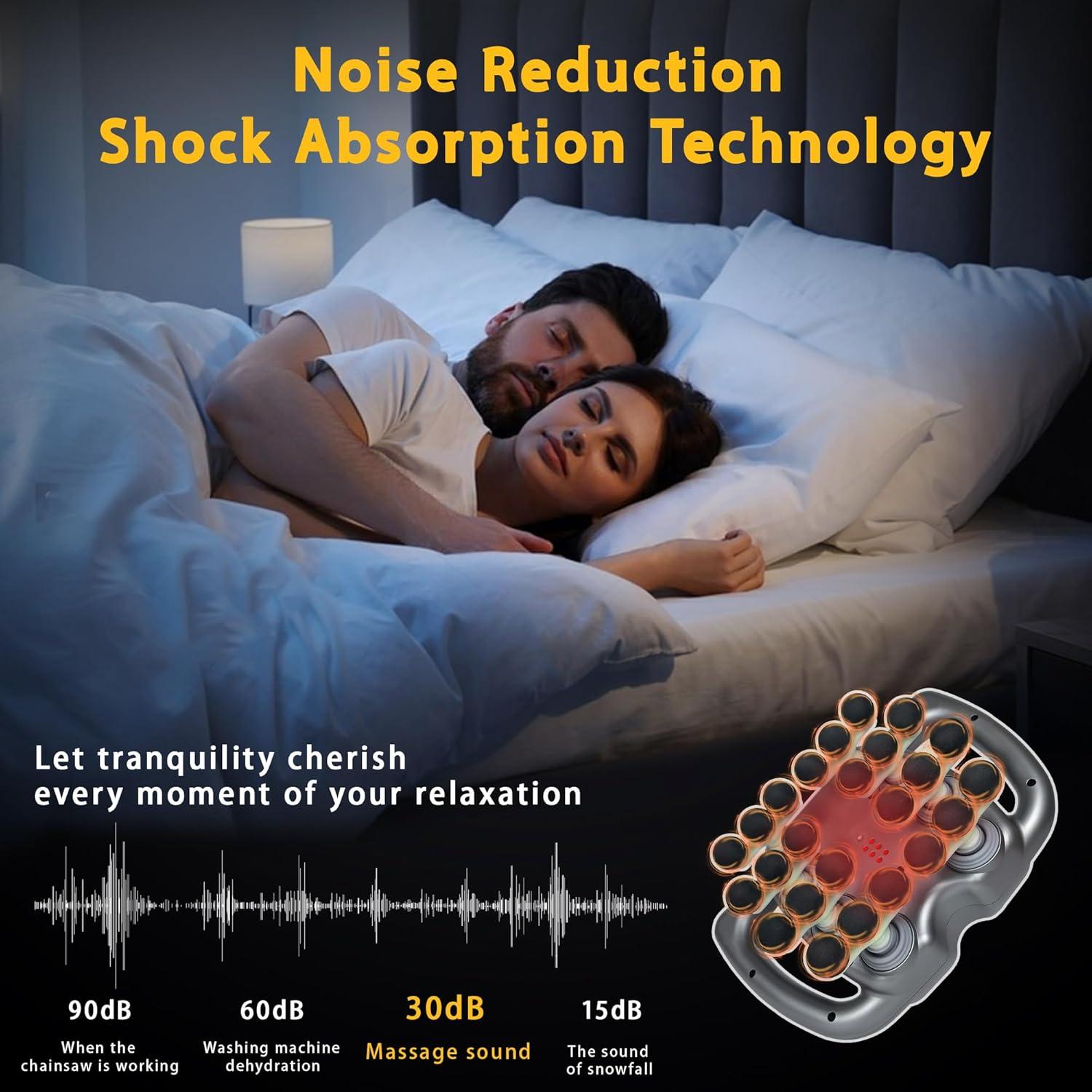 Pistola de Masaje Portátil HYUVCX H80002 24 Cabezas 99 Intensidades