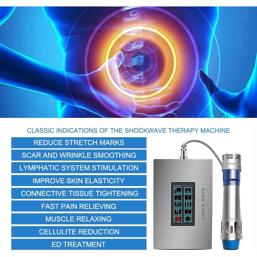 Pistola de Masaje Muscular Shefmon SW15C 7 Cabezas Alivio Dolor