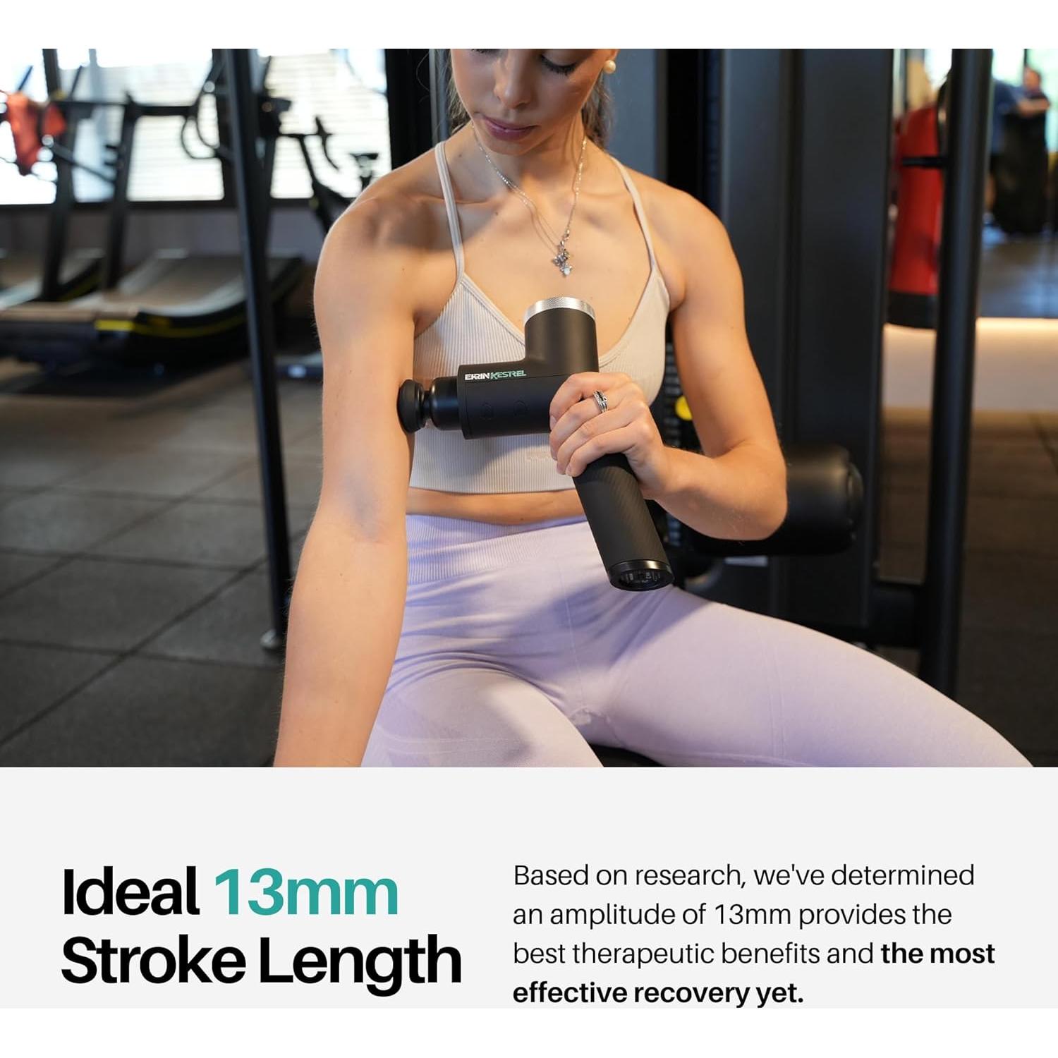 Pistola de Masaje Ekrin Kestrel - Alivio Muscular 0.99kg