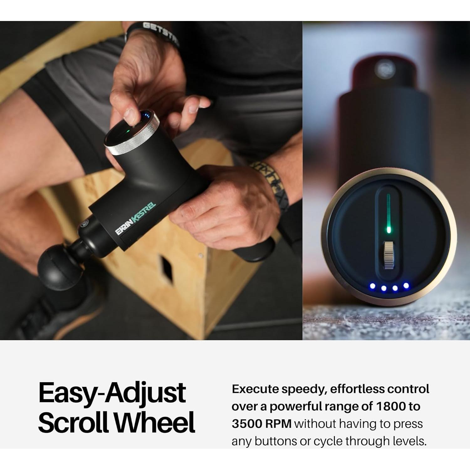 Pistola de Masaje Ekrin Kestrel - Alivio Muscular 0.99kg